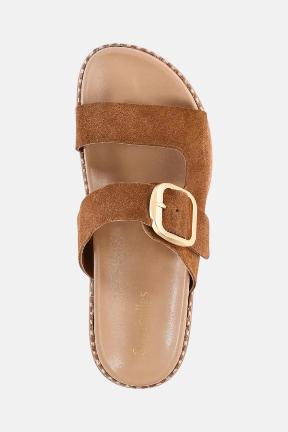 Seychelles Getaway Sandal in Dark Tan Relaxation Mode