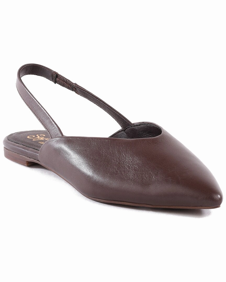 Seychelles Holli Leather Flat Foam Midsole Beach Ready Footwear