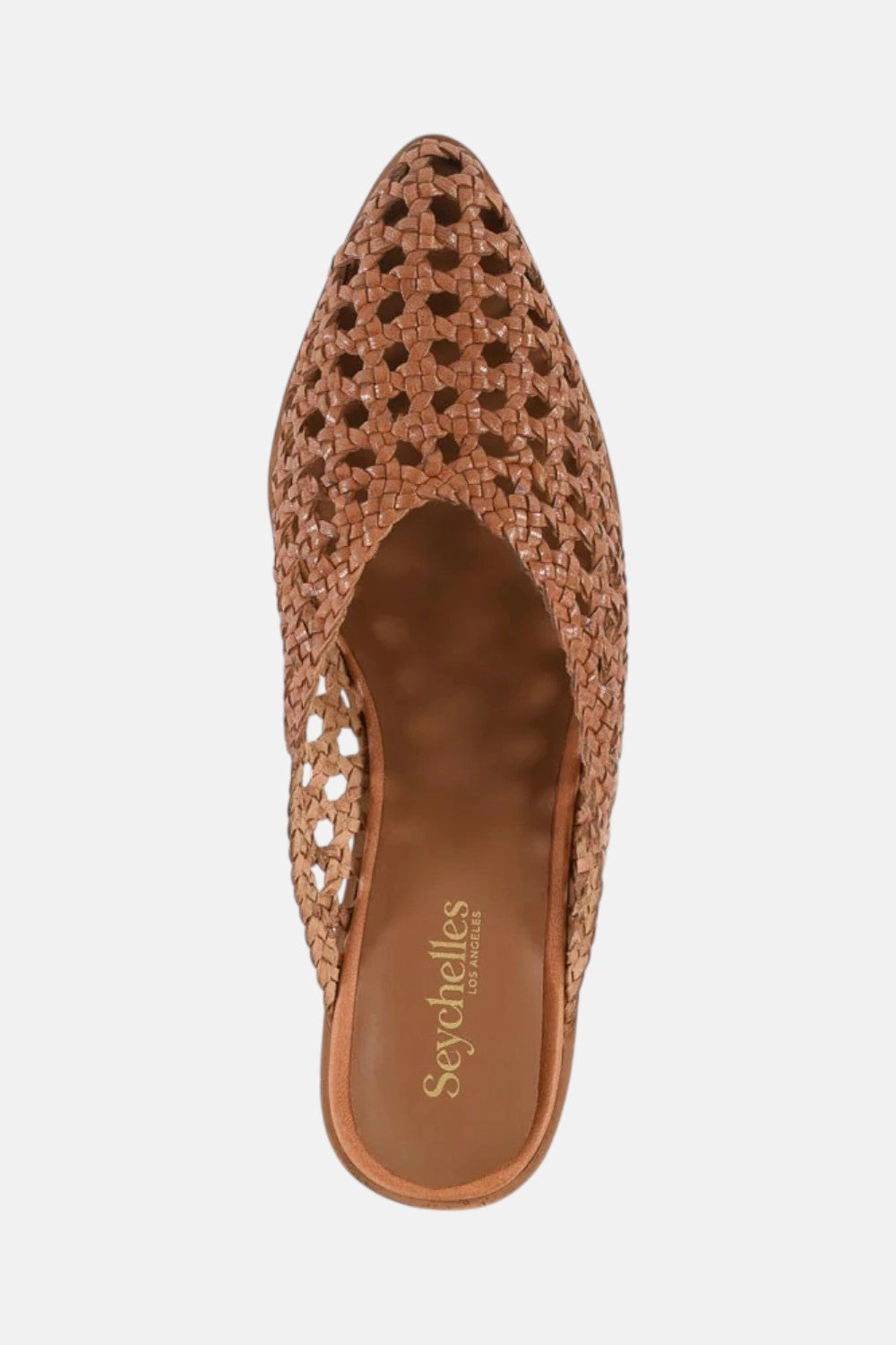 Seychelles Moonshine Mule in Tan mesh material Pink Sweet