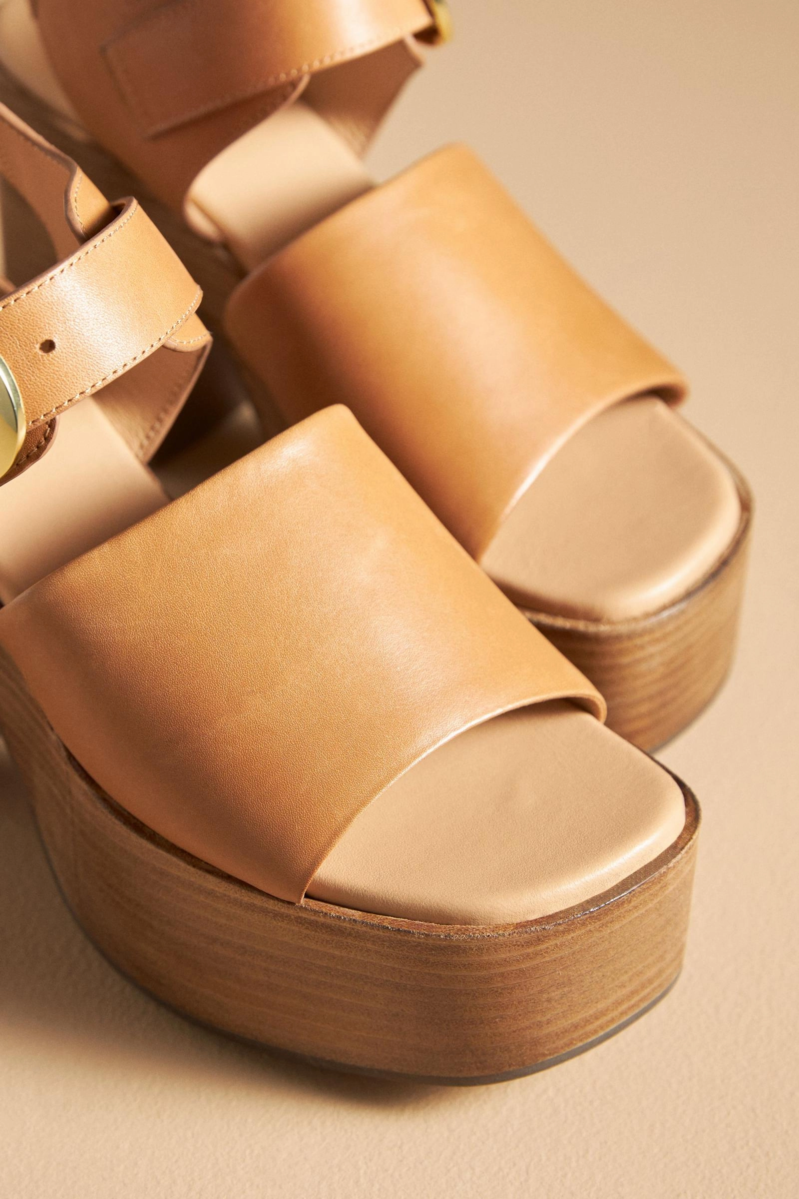 Seychelles Mosh Pit Platform Sandals in Tan Easygoing Shoes