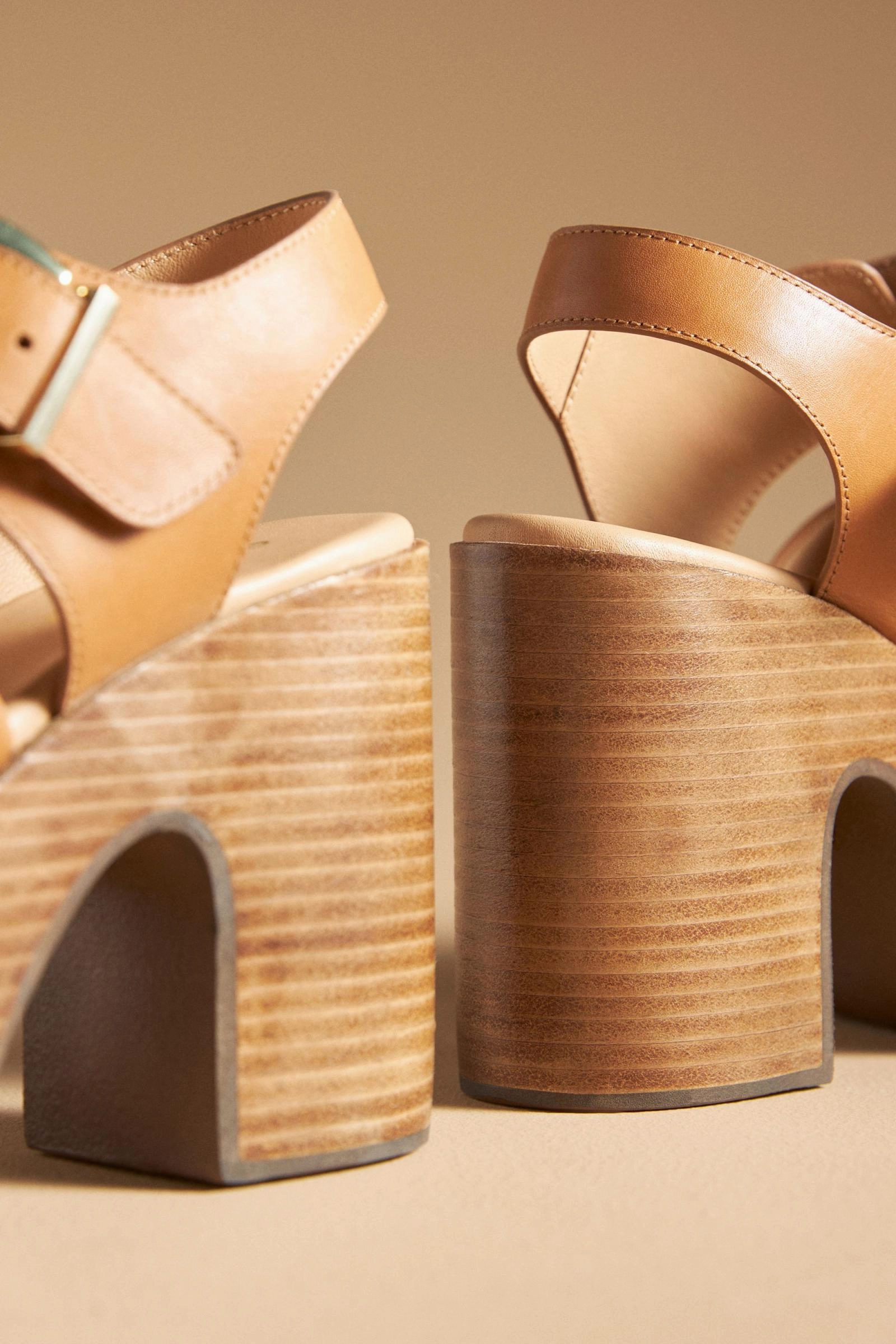 Hygienic Materials Seychelles Mosh Pit Platform Sandals in Tan