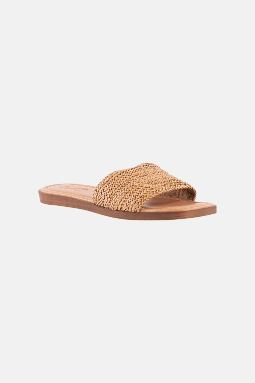 Relaxing Footwear Seychelles Palms Perfection Slide in Tan