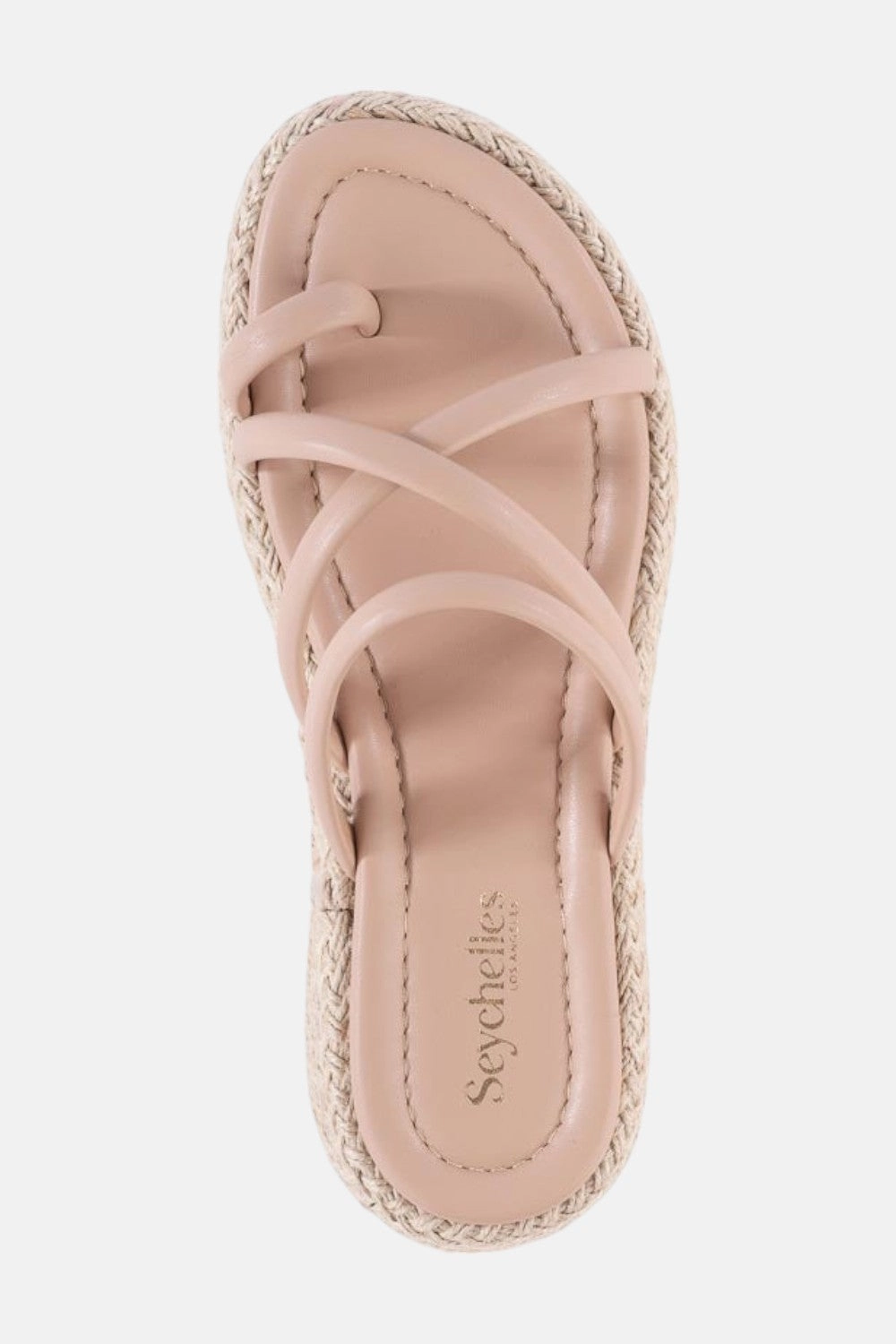 Seychelles Rule The World Vl-Jute Slip Ons in Beige Wide fit Shock dispersion