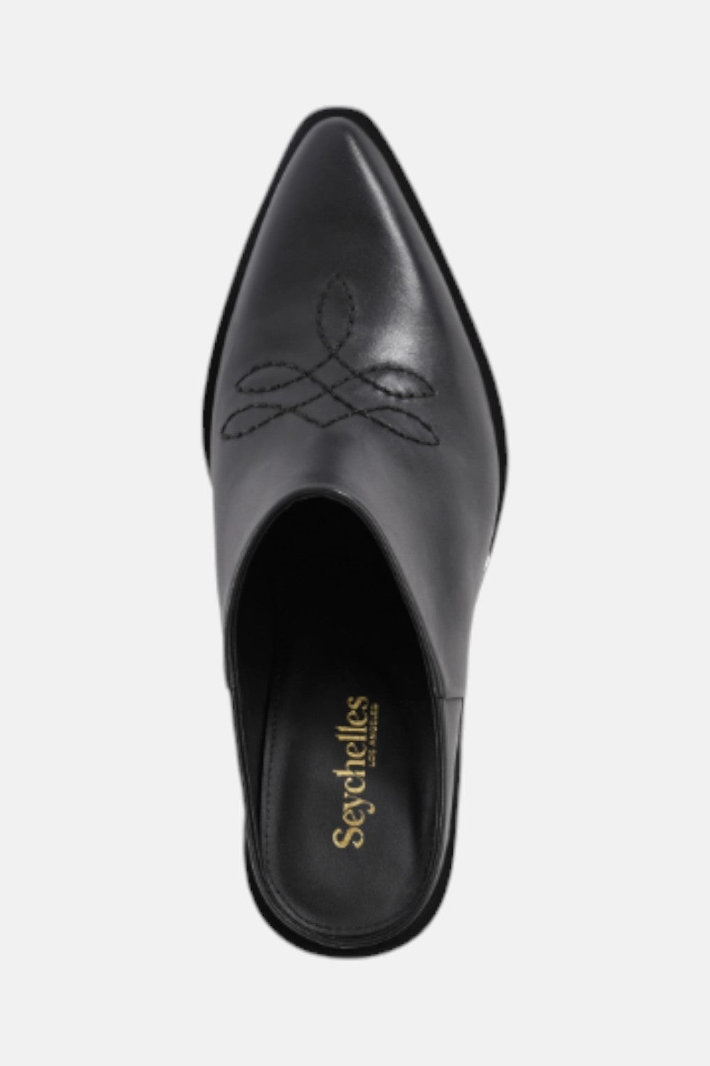 Seychelles Spirit in Black Leather Fashion Heels for Party Sleek Pumps