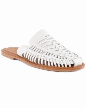 Seychelles Woven Leather Mule Canvas Material synthetic material
