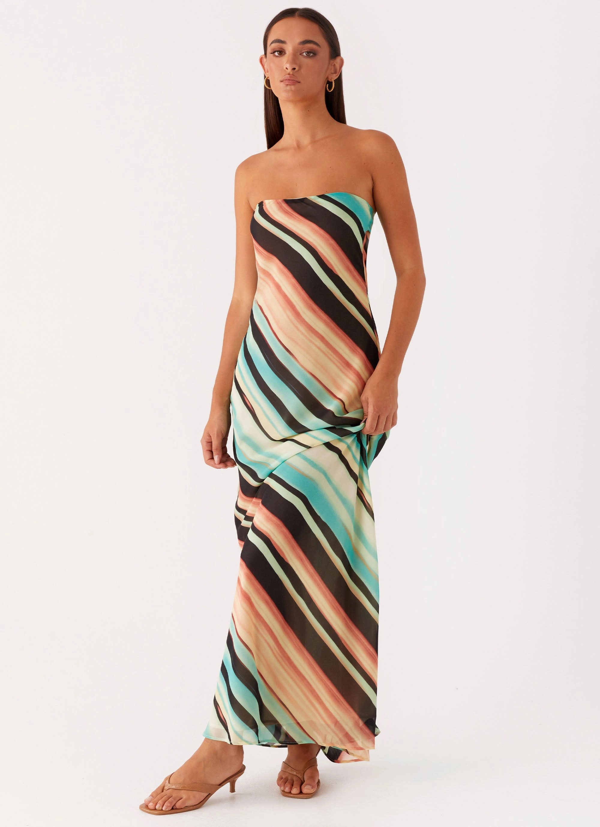 Lounge Vibes Smart Style Como Maxi Dress - Stripe