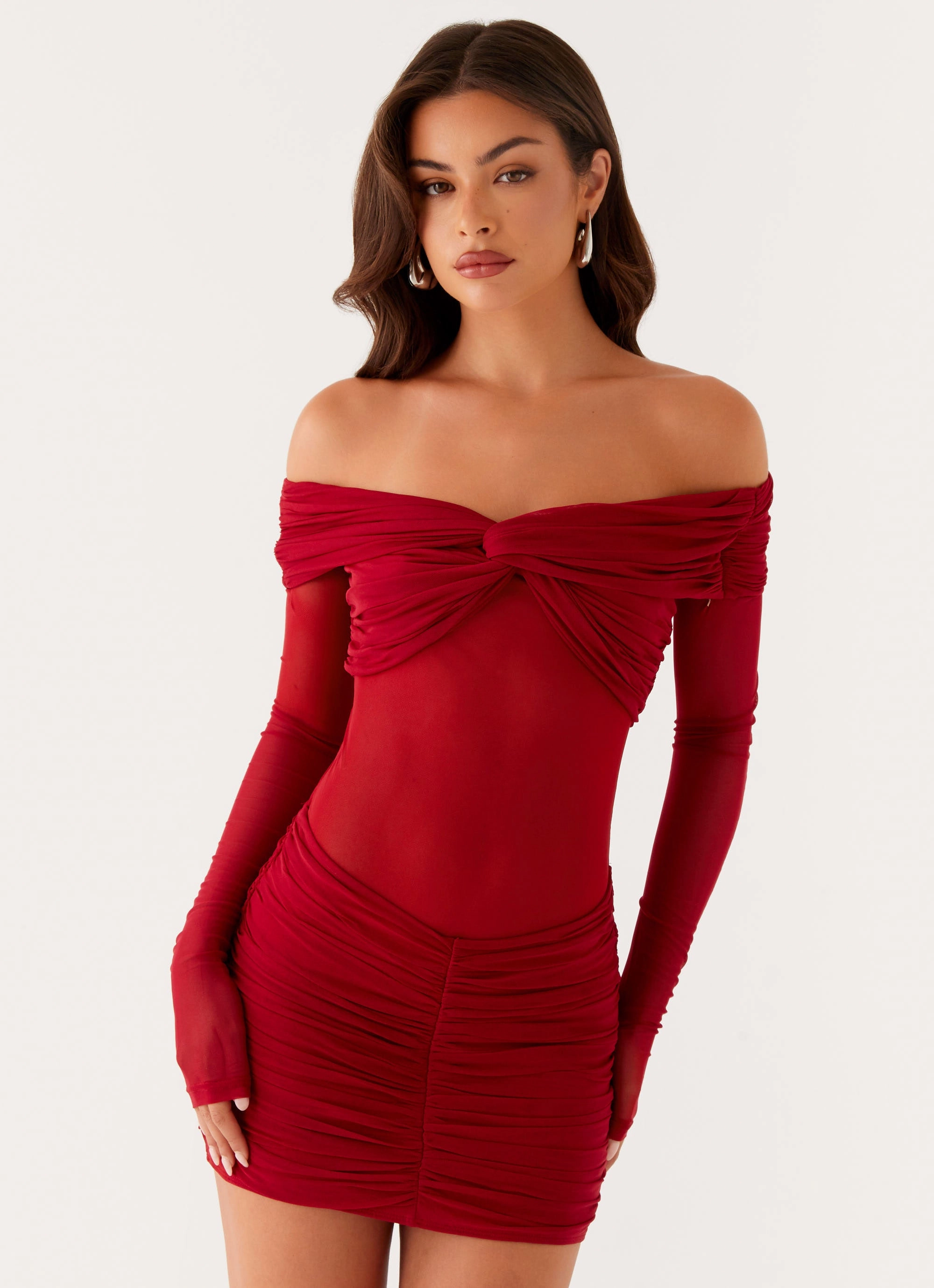 Polished look dress Jules Mini Dress - Raspberry