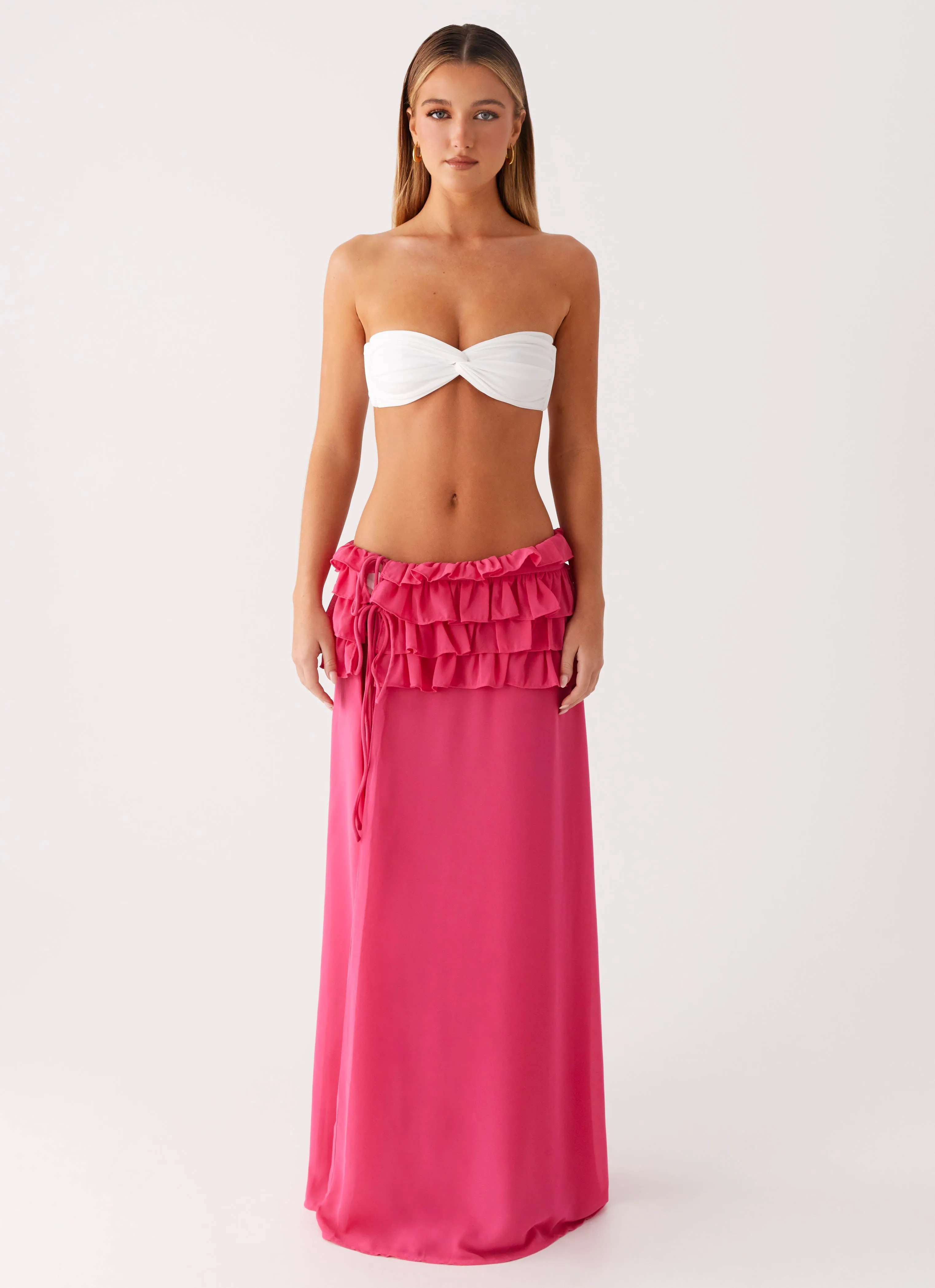 Space Saving Pool Attire Shirin Sarong - Hot Pink