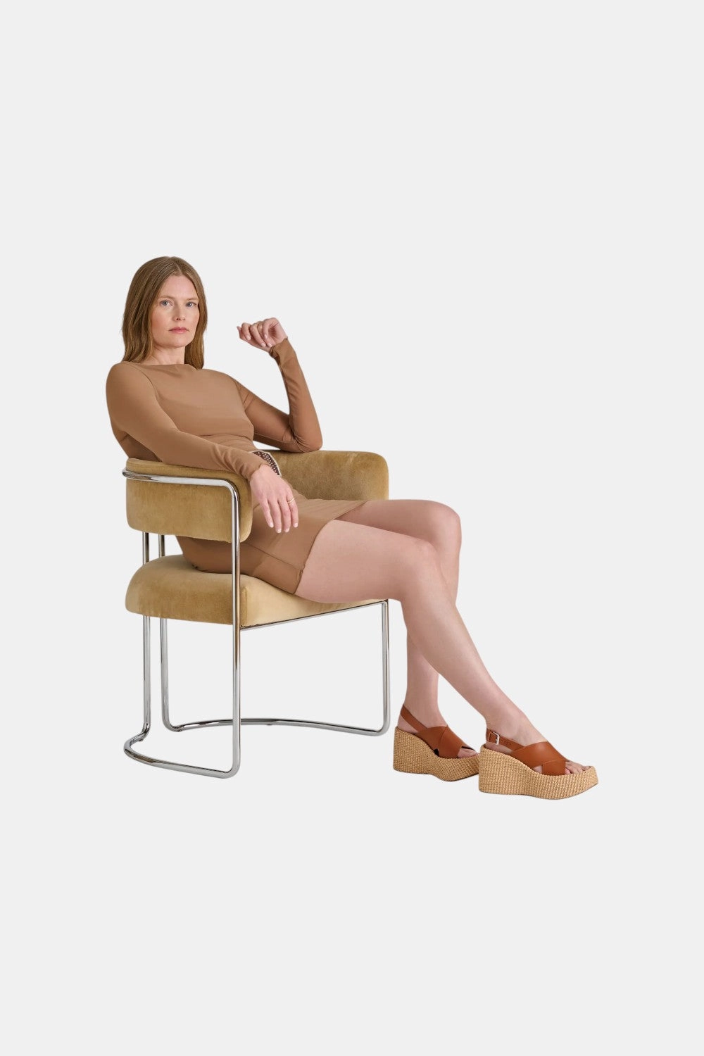 Dolce Vita Skylar Wedges Brown Leather Comfortable For Sports