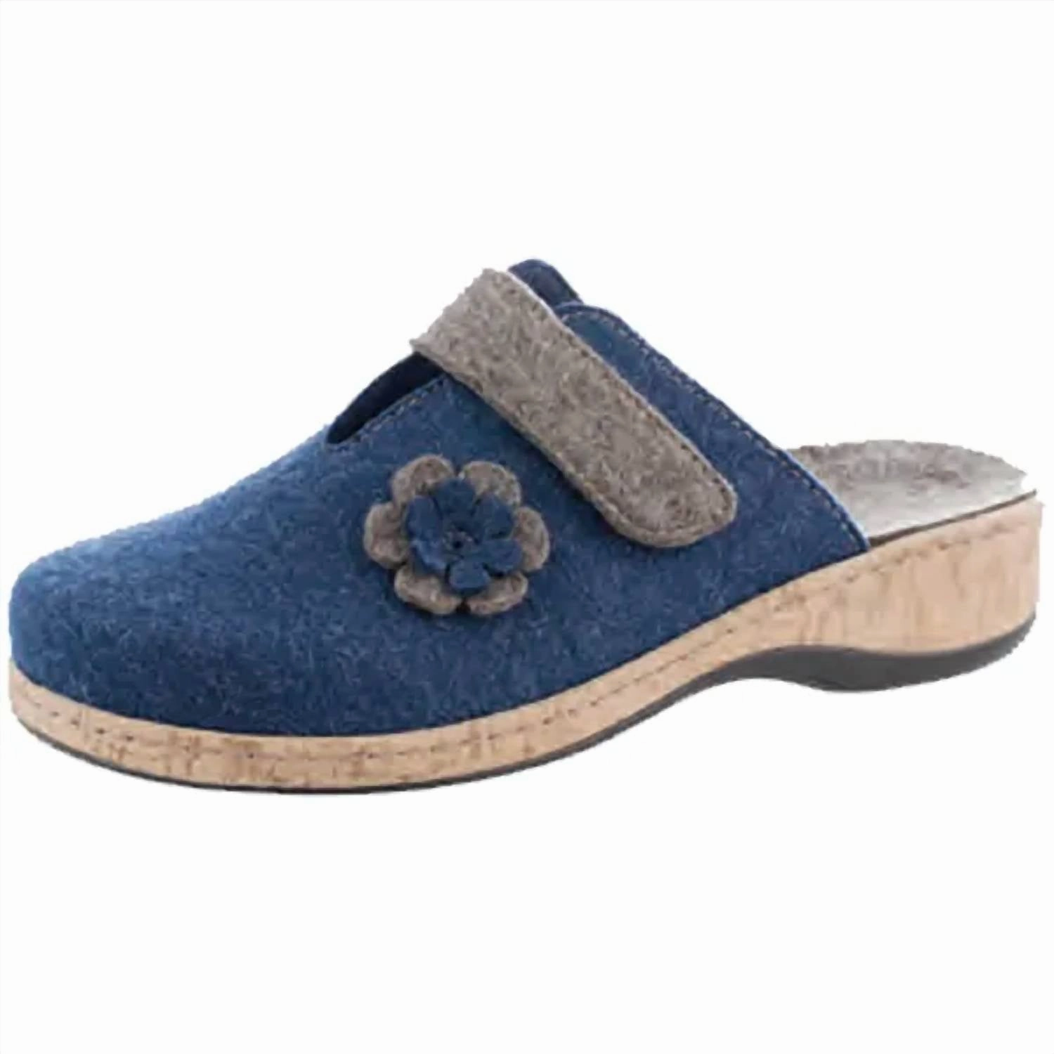 Women's Adriane Clog In Navy Moisture wicking Soft Slip