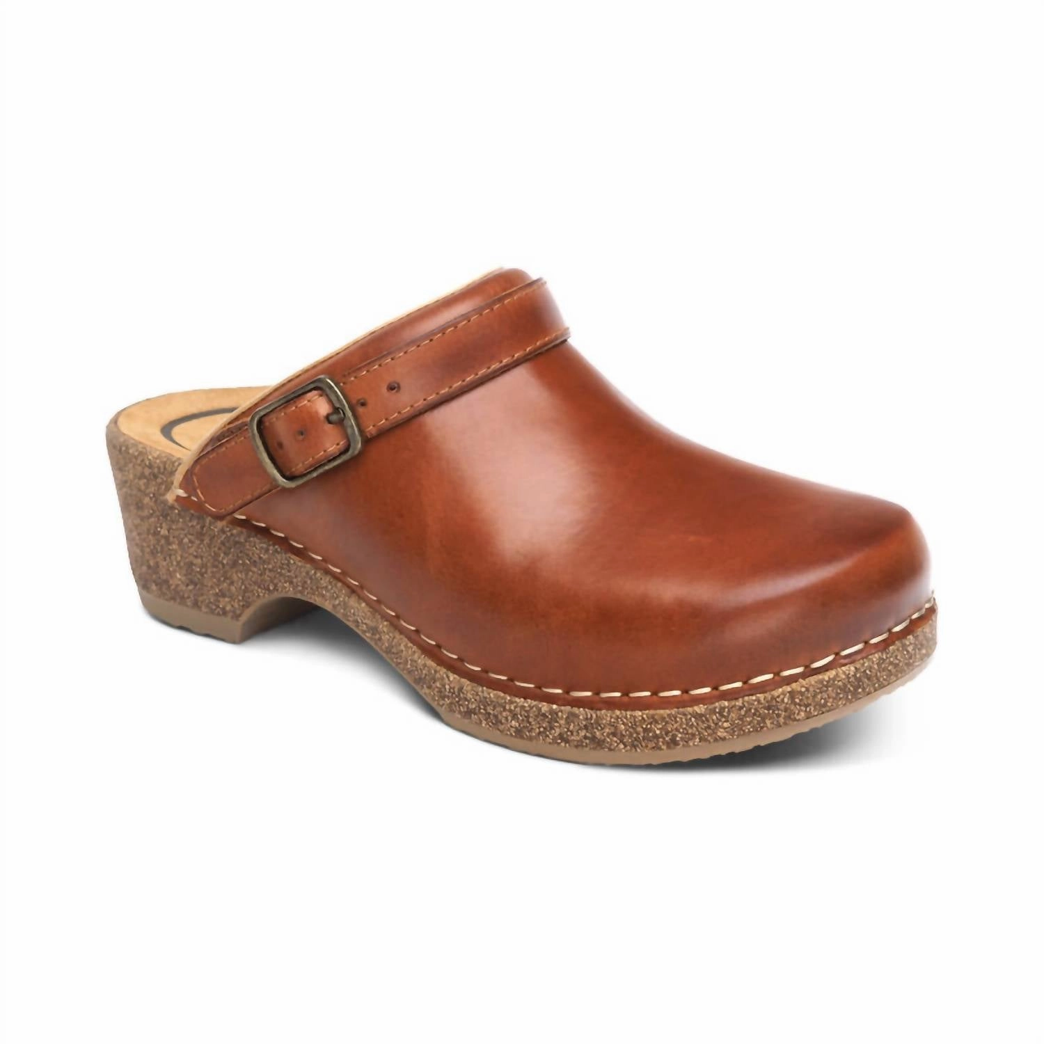 Comfort Walk Sandals Women's Beckie Cork Clog In Cognac
