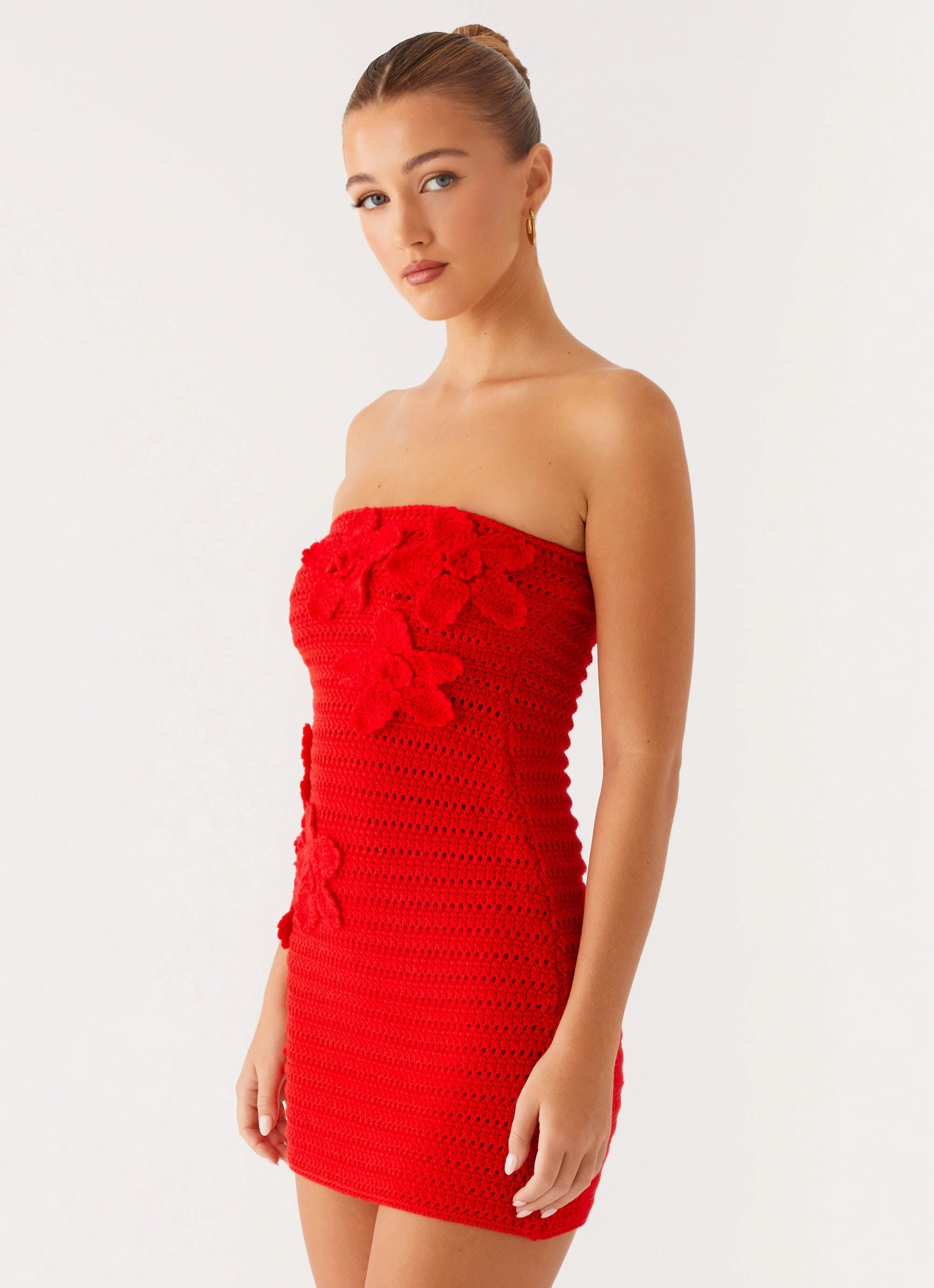 Sicily Mini Dress - Red Stylish Feel