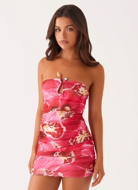 Odor-Control Flattering Look Wear Rudy Mini Dress - Orchid Pink