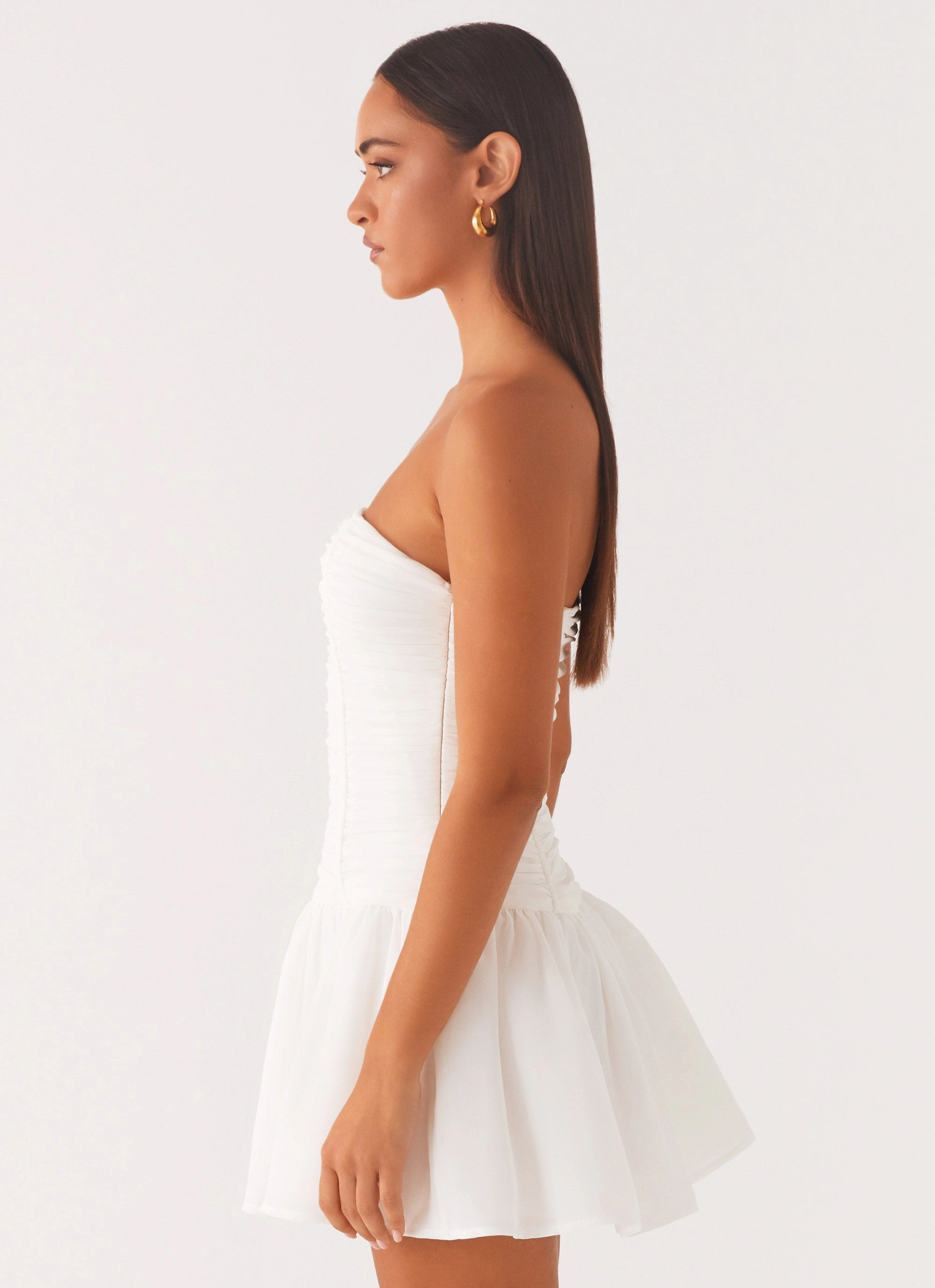 Bloom Soft Perfectly Crafted Meadow Dreams Mini Dress - White