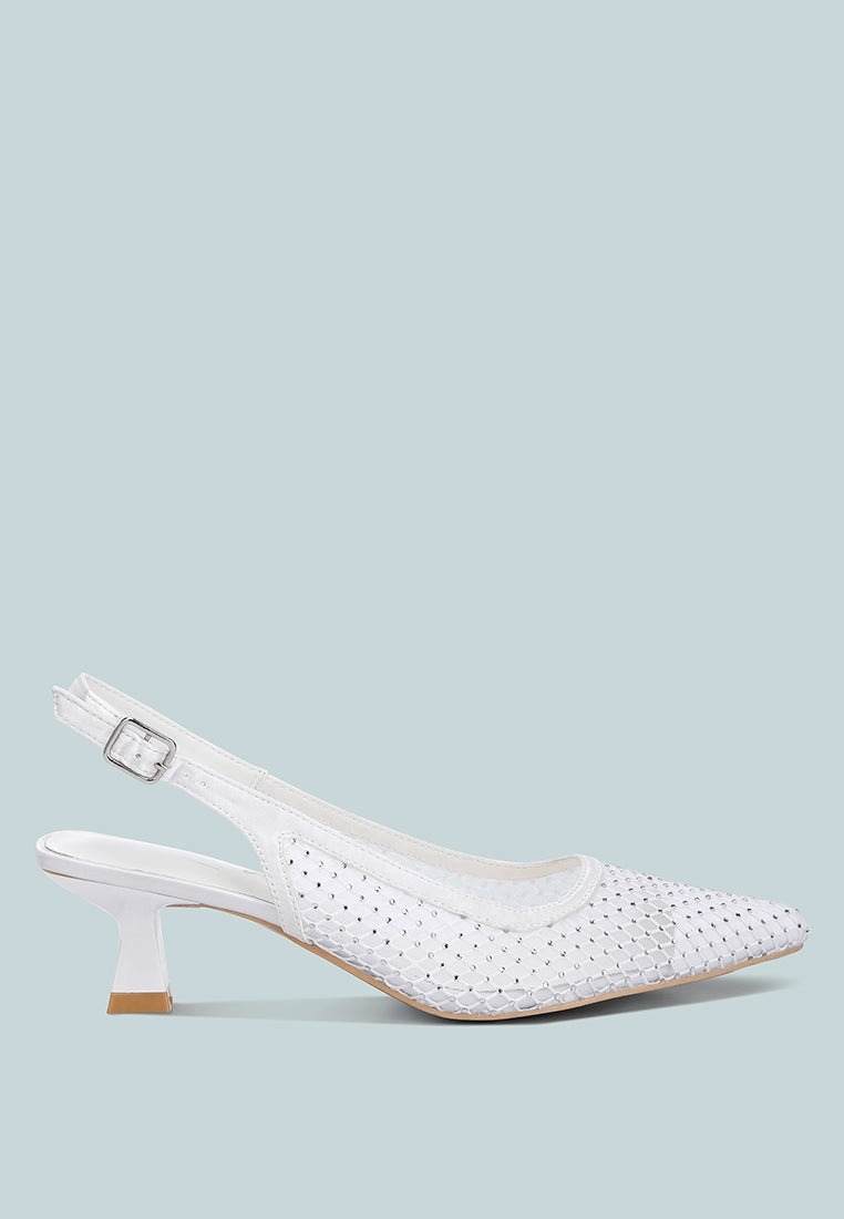 siev rhinestone slingback mules All Day Fit Elastic