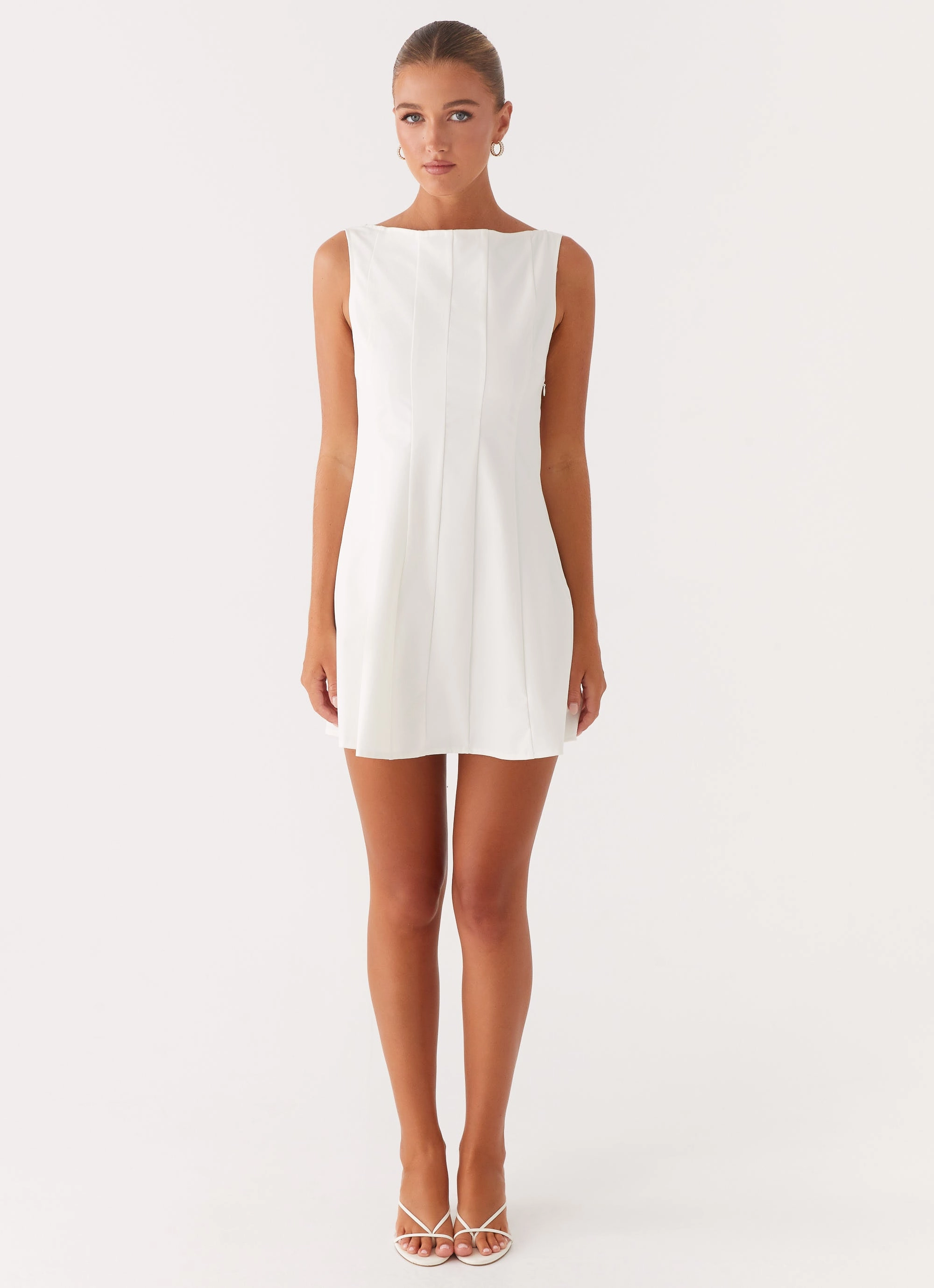 Emelie Mini Dress - White Stylish Vibe