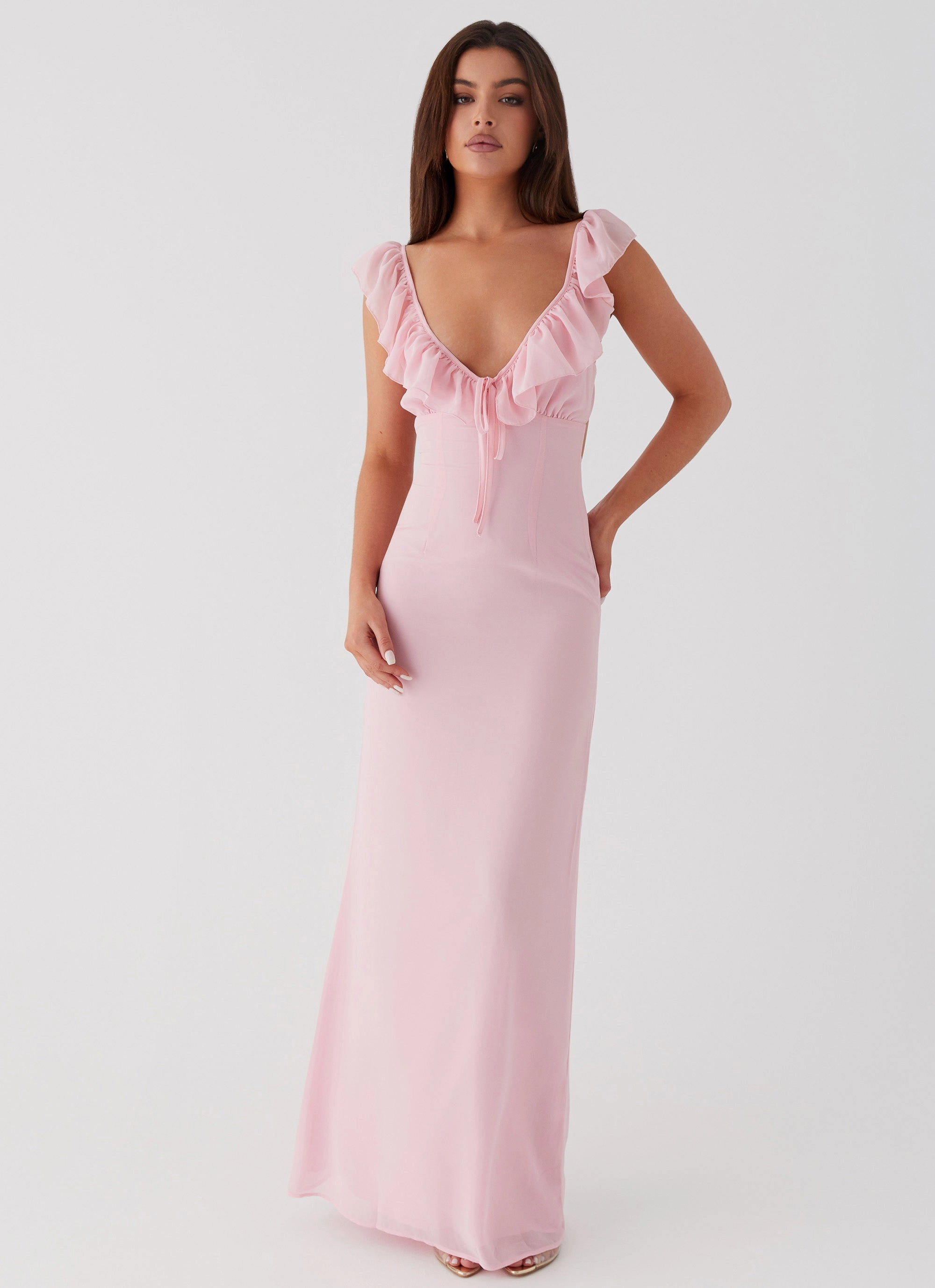 Climate-Adaptive Smart Fit Silvie Maxi Dress - Pink