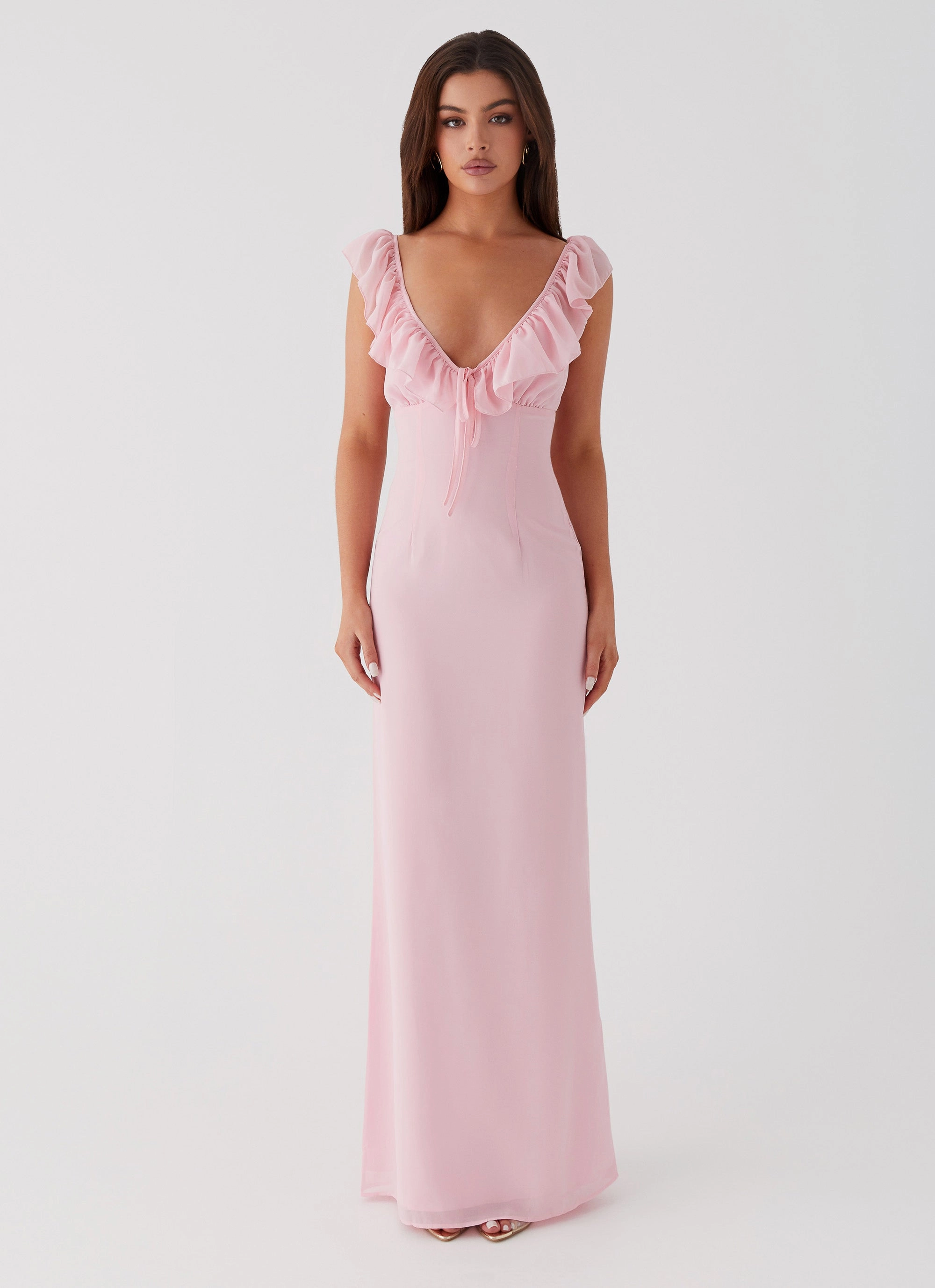 Silvie Maxi Dress - Pink monochrome Smart Detail