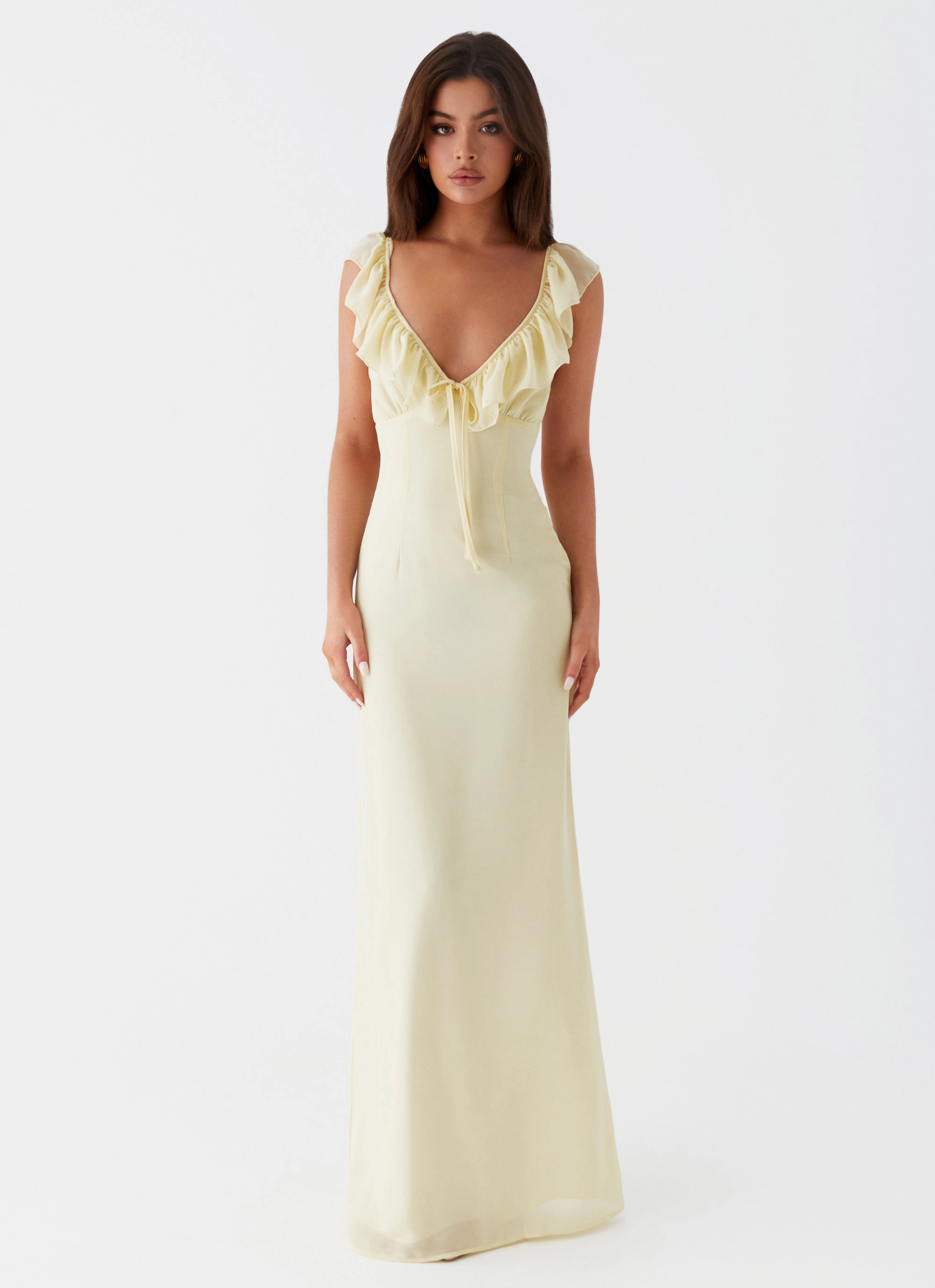 Silvie Maxi Dress - Yellow Smooth Tone