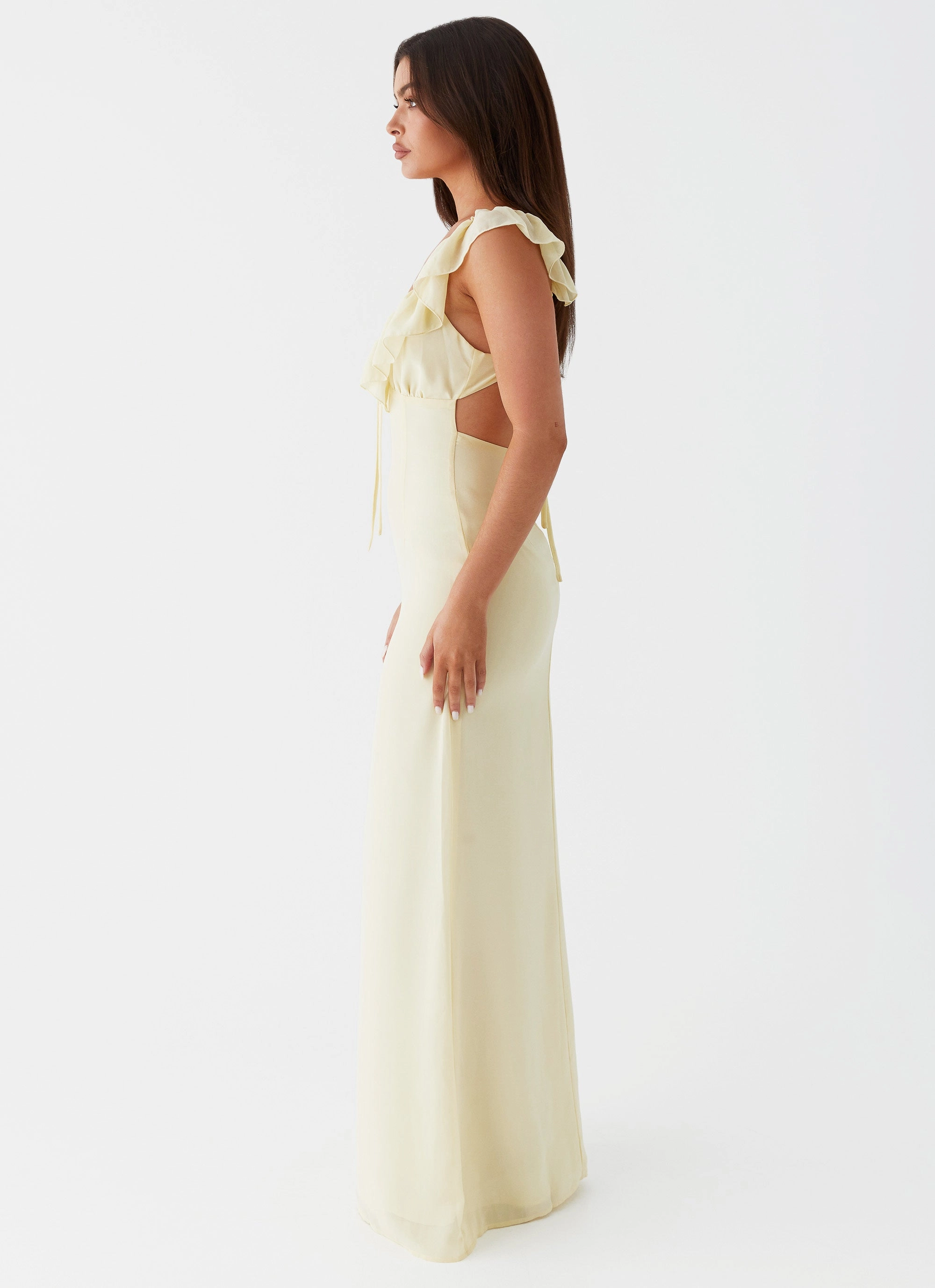 Silvie Maxi Dress - Yellow Natural Drape
