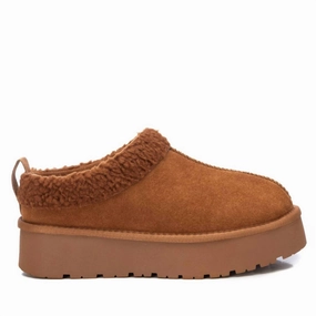 Practical Use Comfort Beach Walk Women's Winter Suede Clogs In Camel