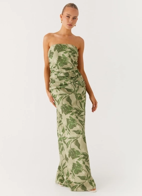 Sirrah Maxi Dress - Jade Fern Clean Fit Grab Quick