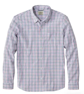 Checkered Look Fashionable Pick Comfort Stretch Performance Shirt Long Sleeve Slightly Fitted Plaid Men's Regular