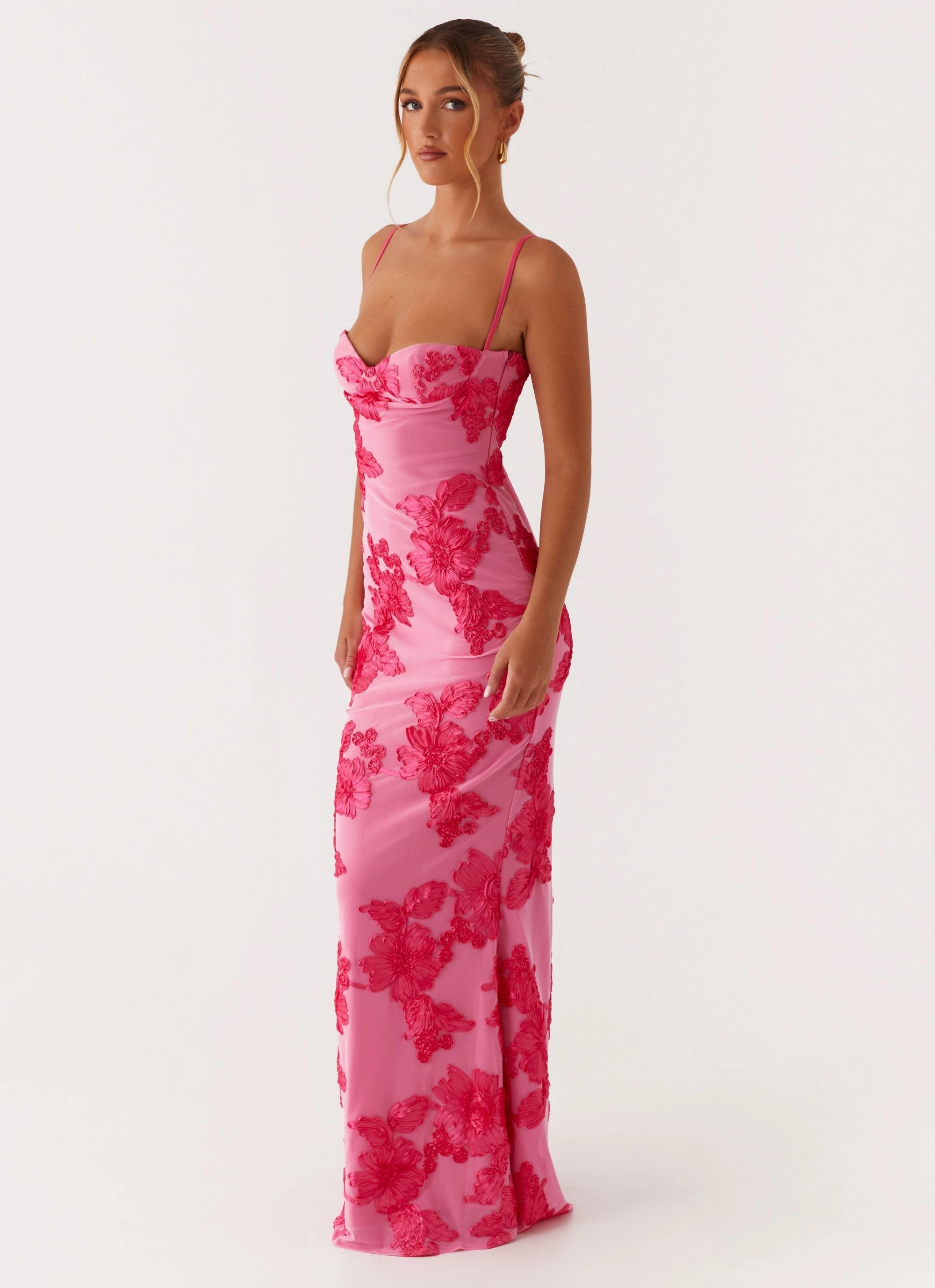 Nature Inspired Shine Soft That Girl Maxi Dress - Pink
