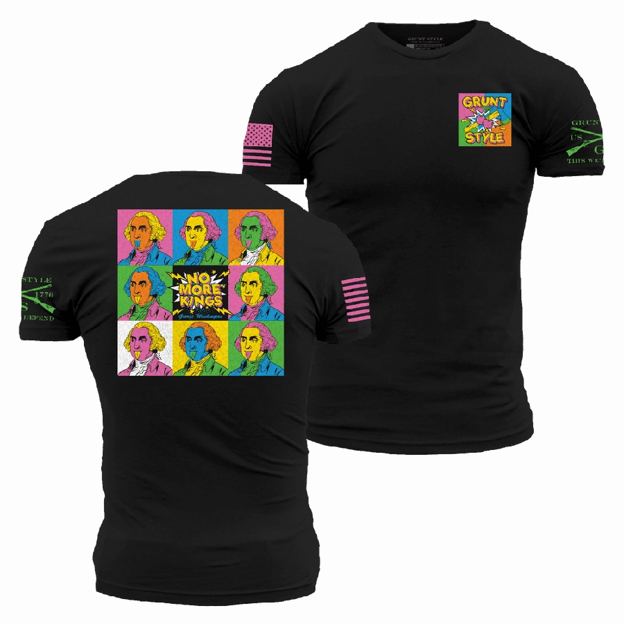 Camping practicality Fashion Comfort No More Kings T-Shirt - Black