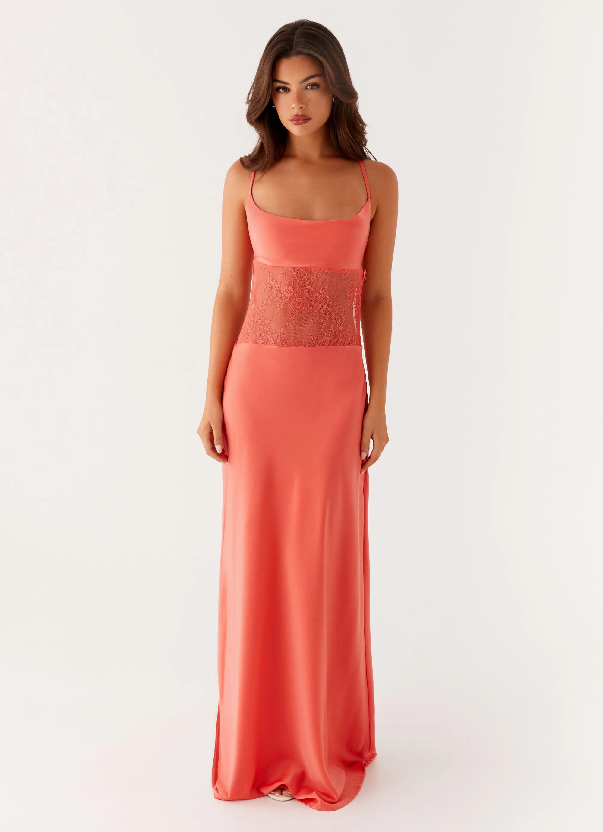 Shae Maxi Dress - Tangerine Spring Garden Urban Minimalism