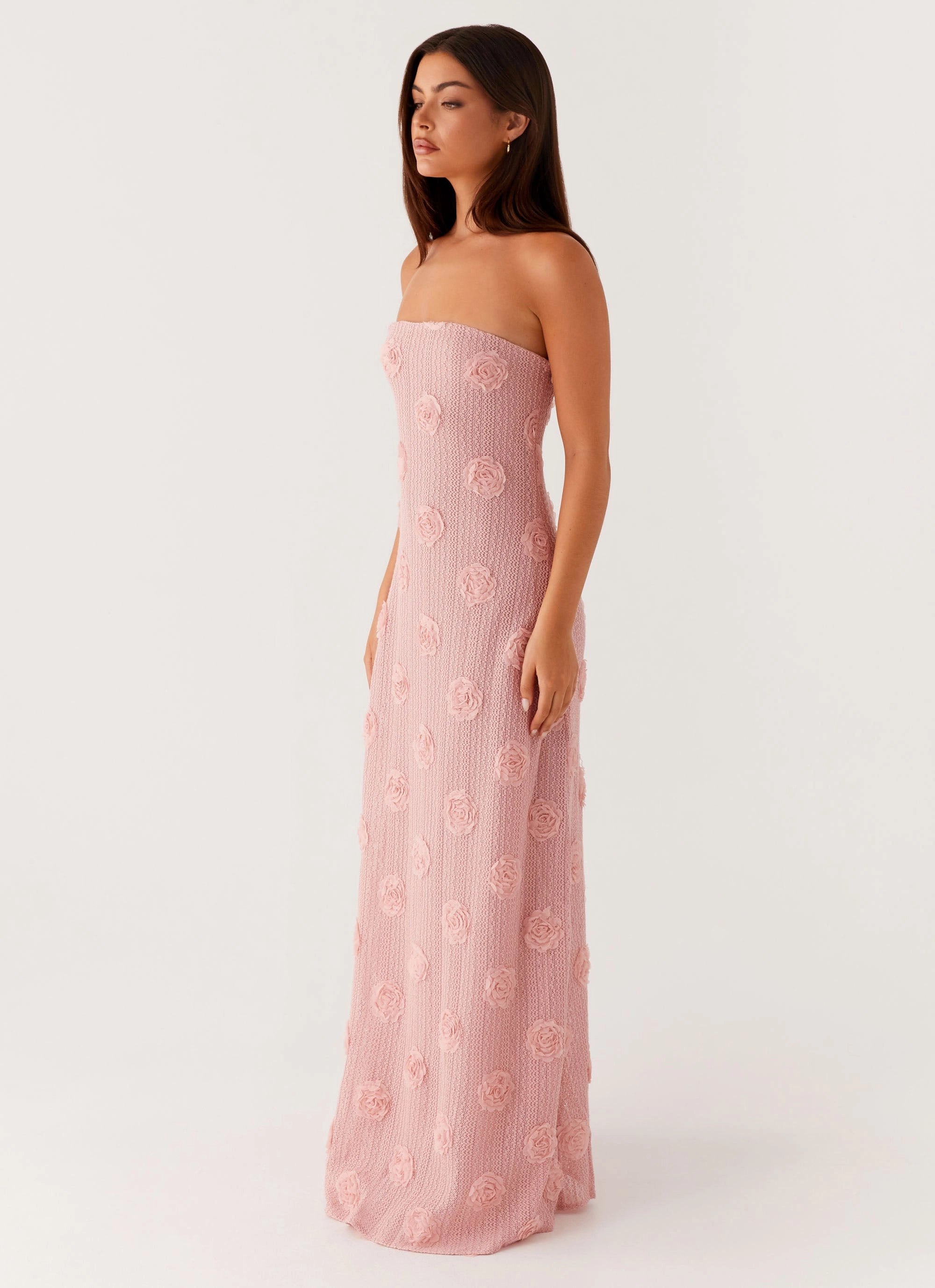 Flattering Cut Seamless Finish Holly Maxi Dress - Pink