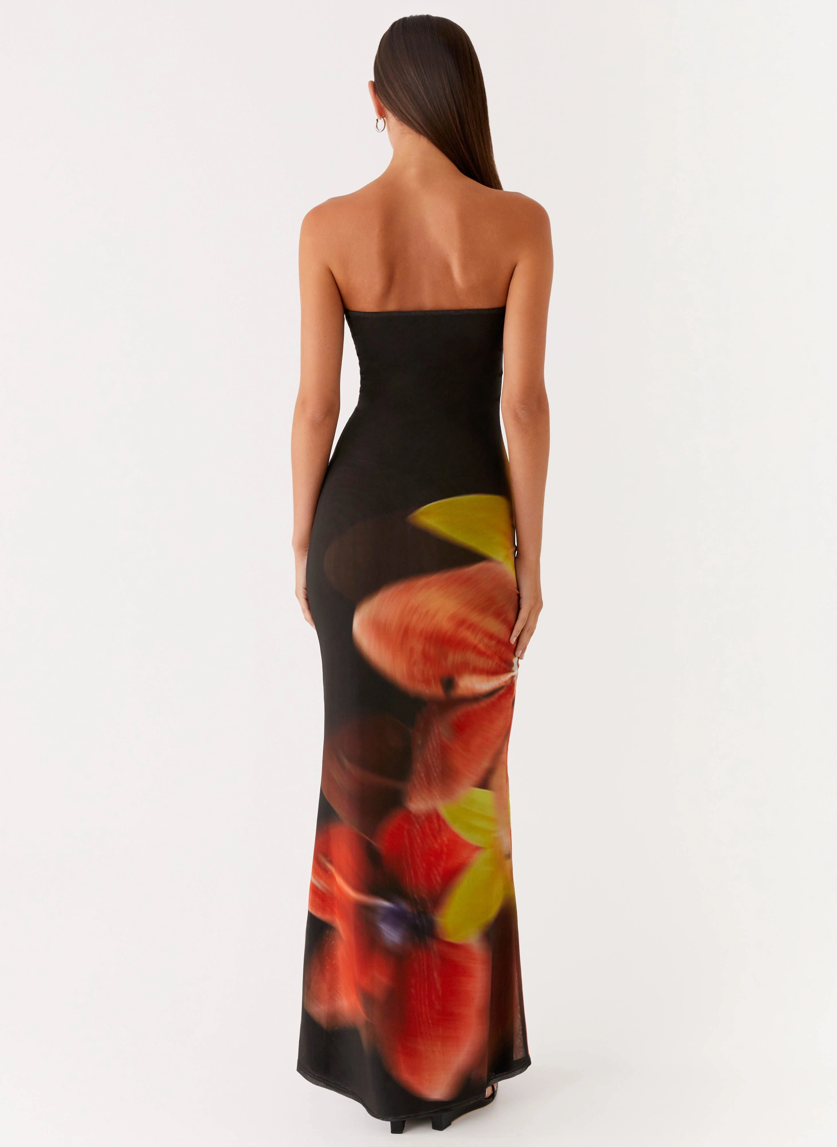 Jorja Maxi Dress - Moody Floral Light Sheen