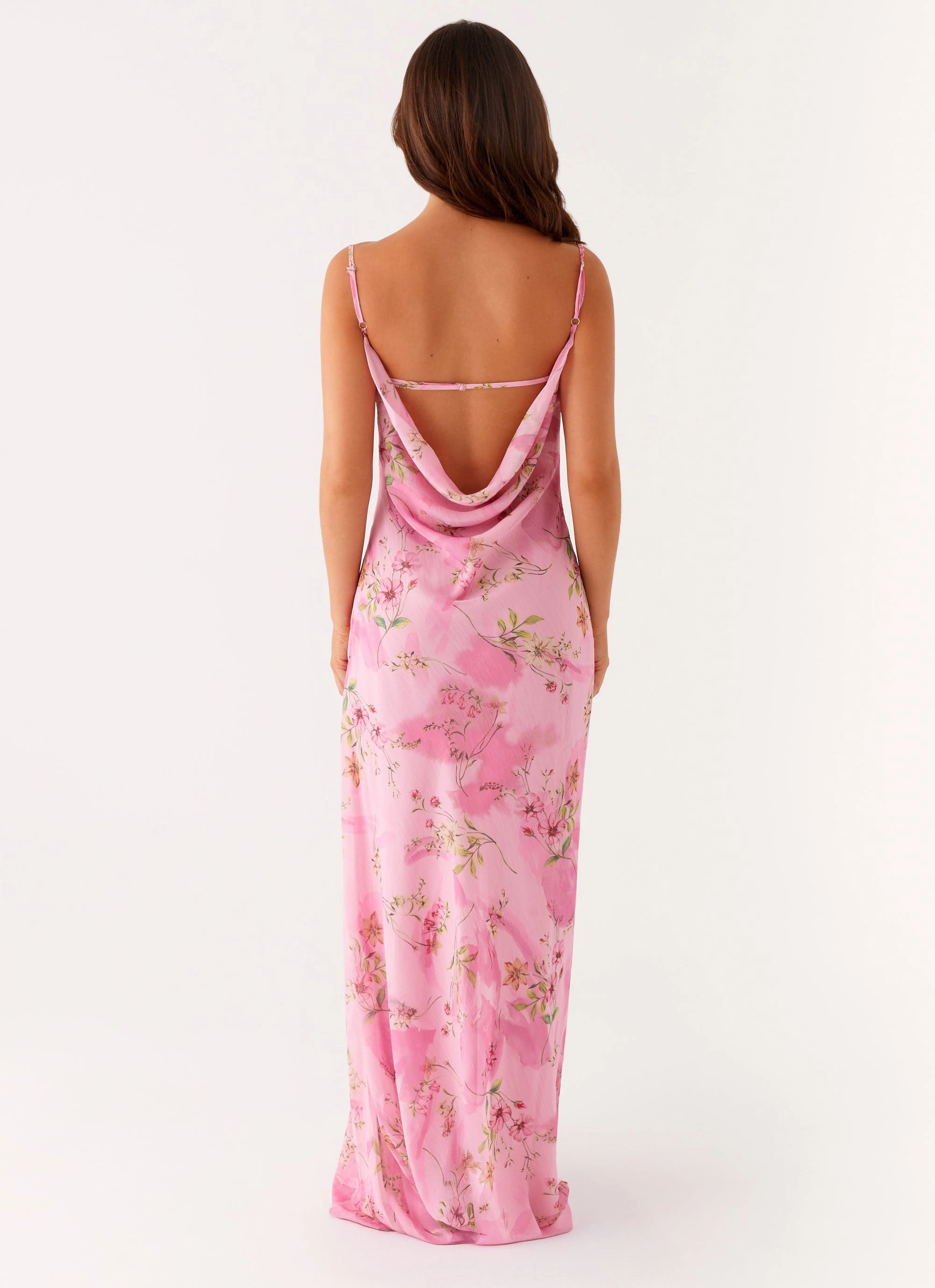 Orlando Maxi Dress - Pink Floral Print Lounge Vibe Lounge Style