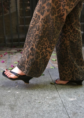 Sophisticated Heel Booties Nullah Wedges - Onyx Raffia