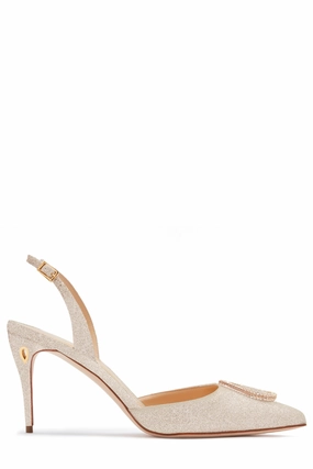 Vittorio 85 Glitter Slingback Pump Smart Sandals