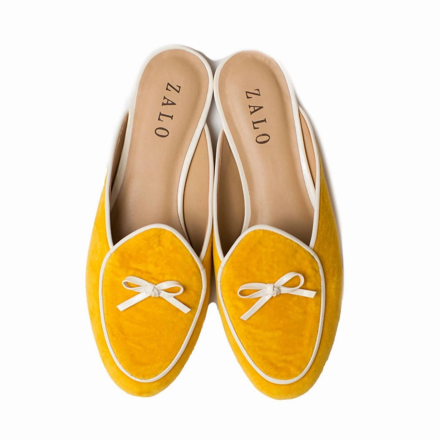 Women's Bow Mule In Saffron Recyclable Premium Material