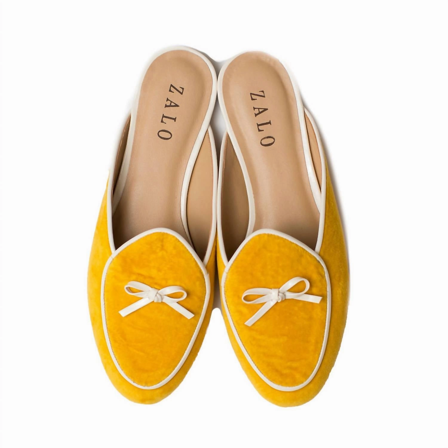 Women's Bow Mule In Saffron Soft Material Day Comfort