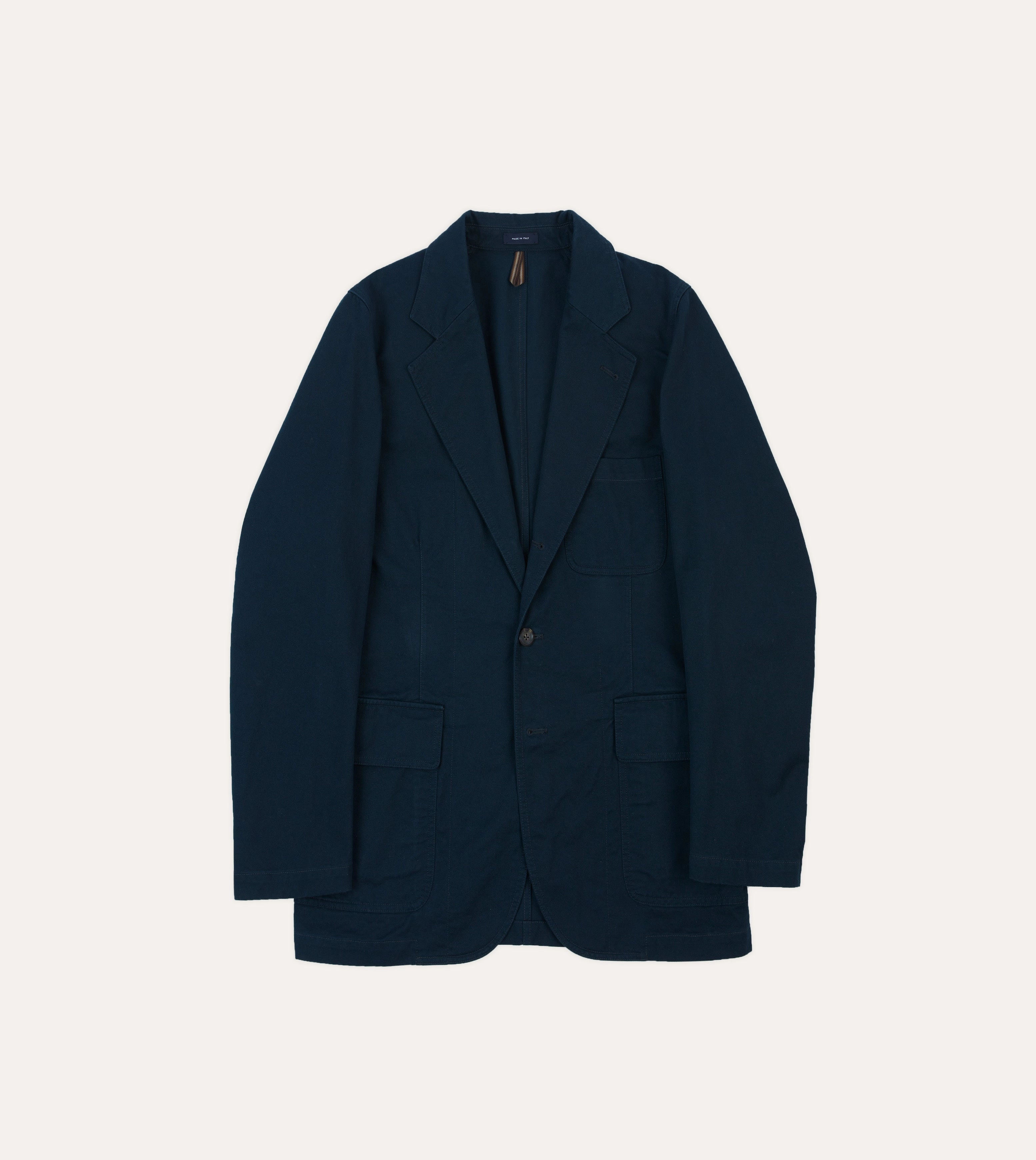 Navy Vintage Wash Cotton Games Blazer Mk. I Layering Style