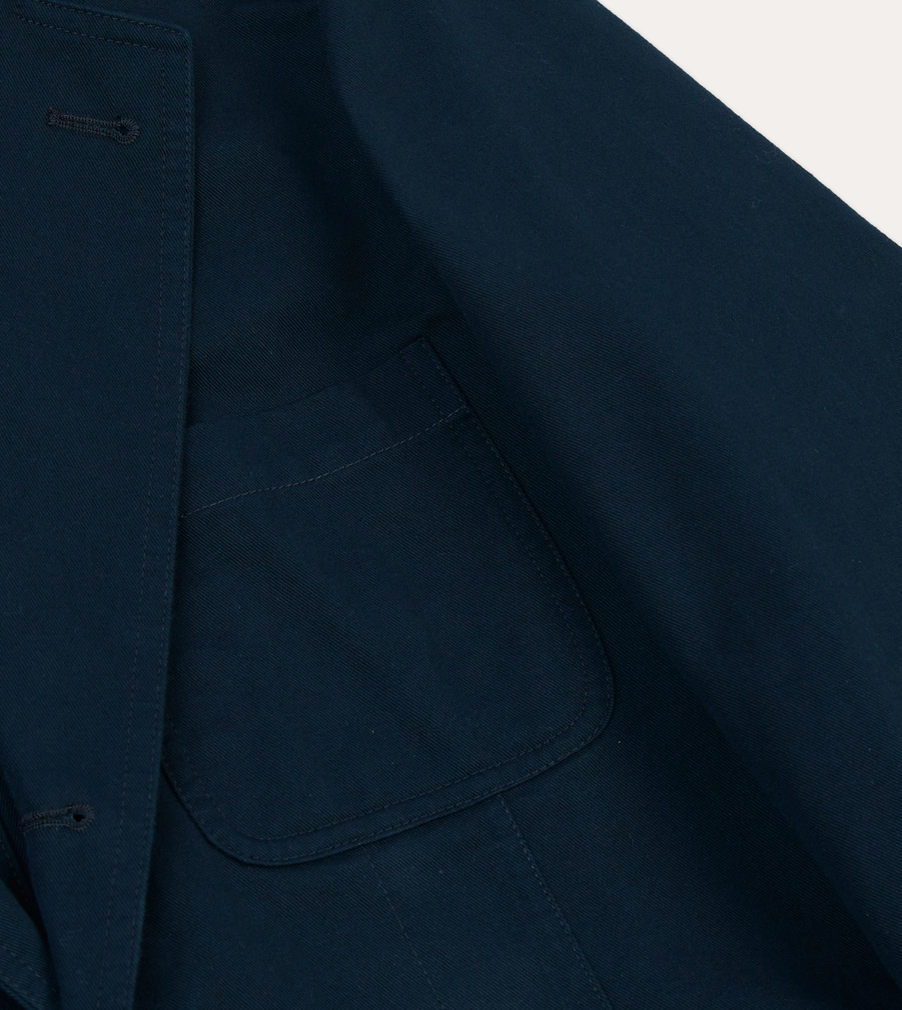 Flattering Design Wear Timeless Layering Navy Vintage Wash Cotton Games Blazer Mk. I