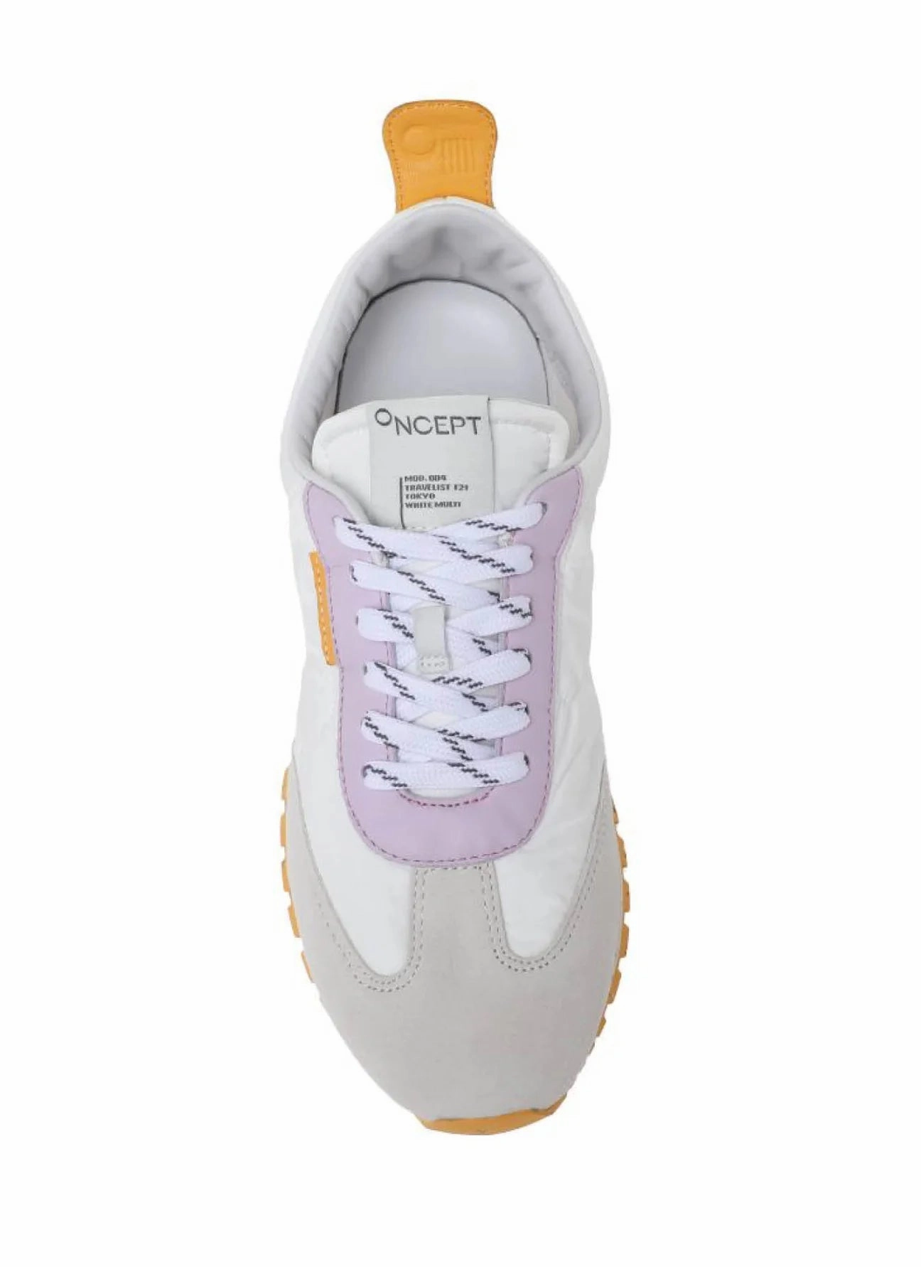 Oncept Tokyo Sneaker In White Cloud Multi Soft Walk Thermal Bonded Seams