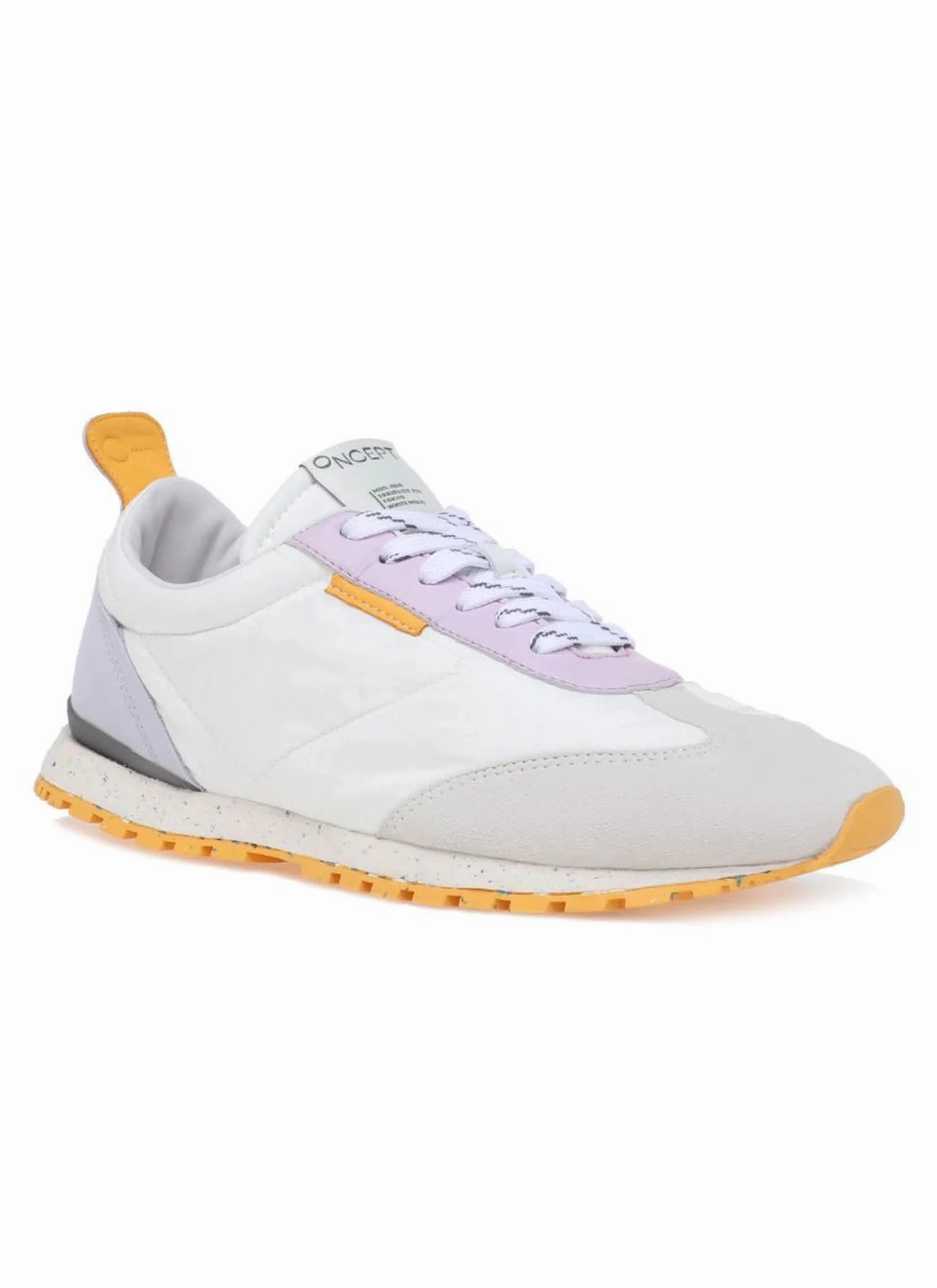 Slip Resistant Pattern Heel To Toe Drop Oncept Tokyo Sneaker In White Cloud Multi