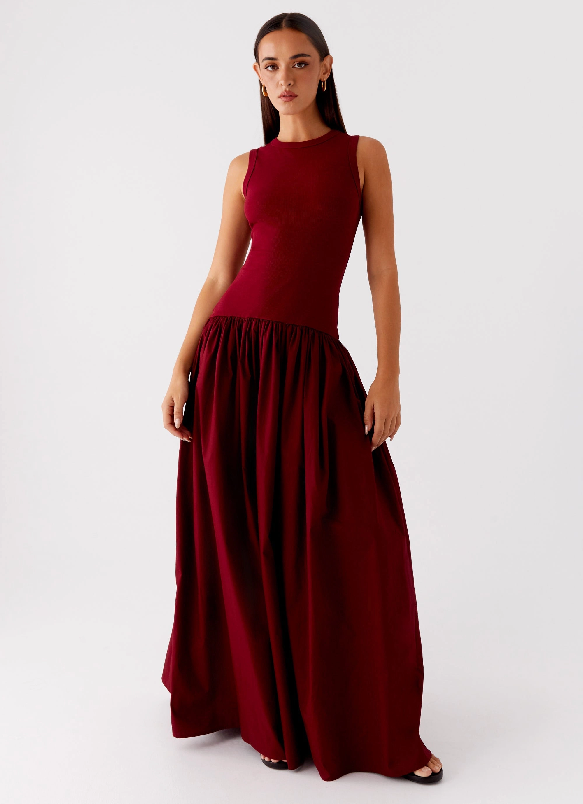 Simple Touch Shivani Maxi Dress - Maroon