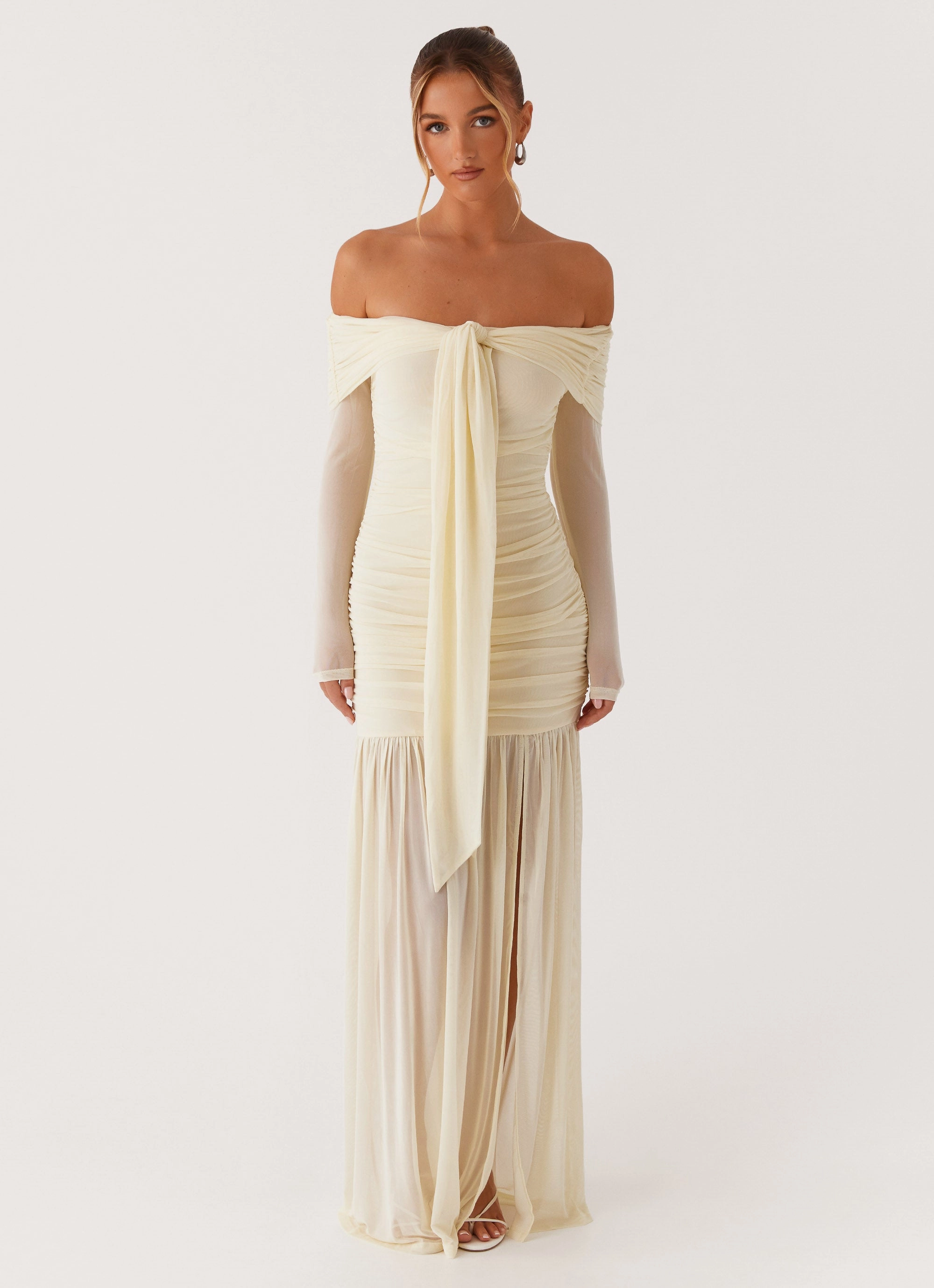 Elastic Fit Modern Staple Ginny Maxi Dress - Yellow