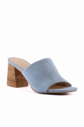 Seychelles Adapt Suede Sandals in Light Blue High Fashion Shoes