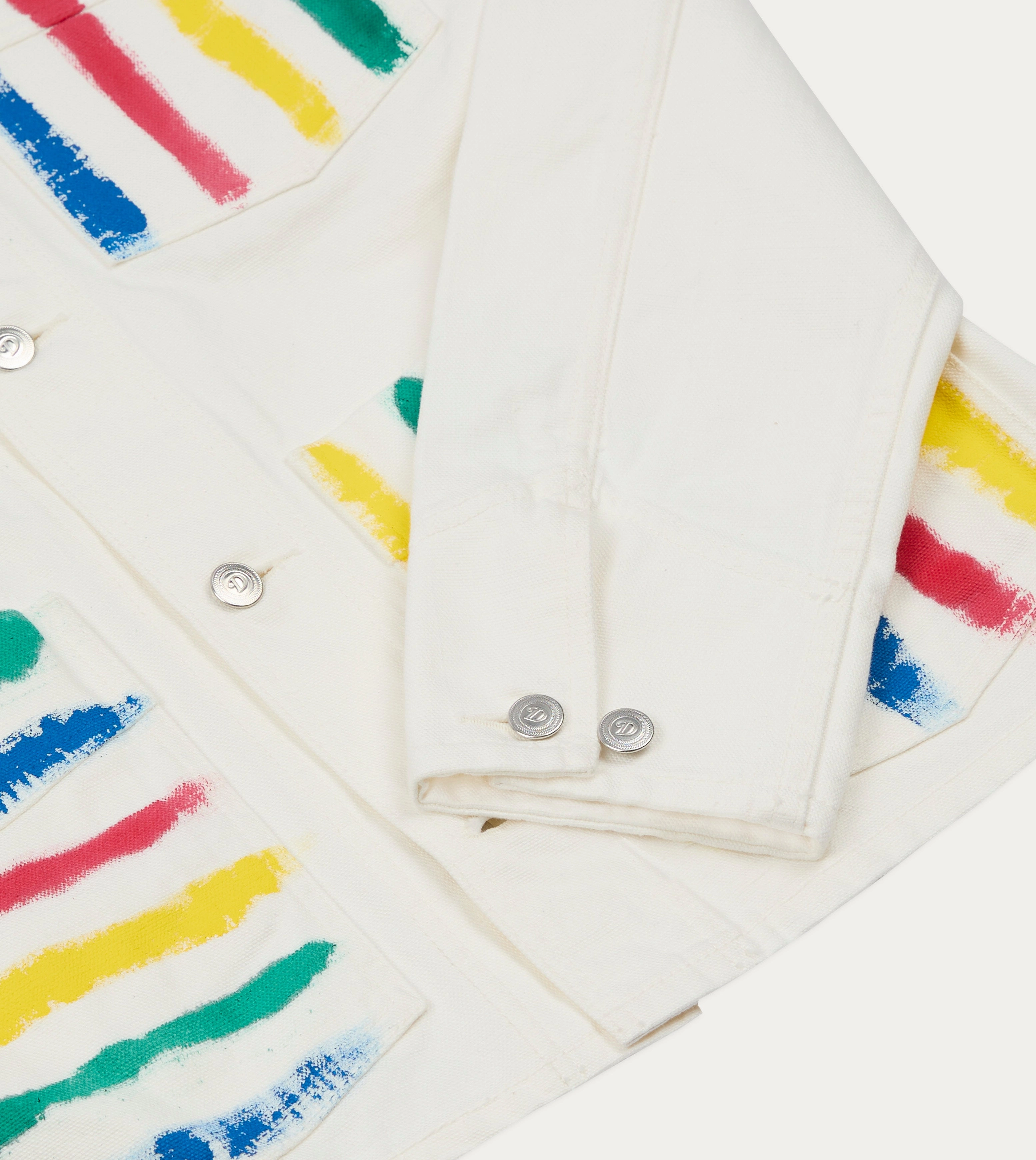 Michael McGregor for Drake??s Hand-Painted Work Jacket Outdoor Utility Weekend Ready