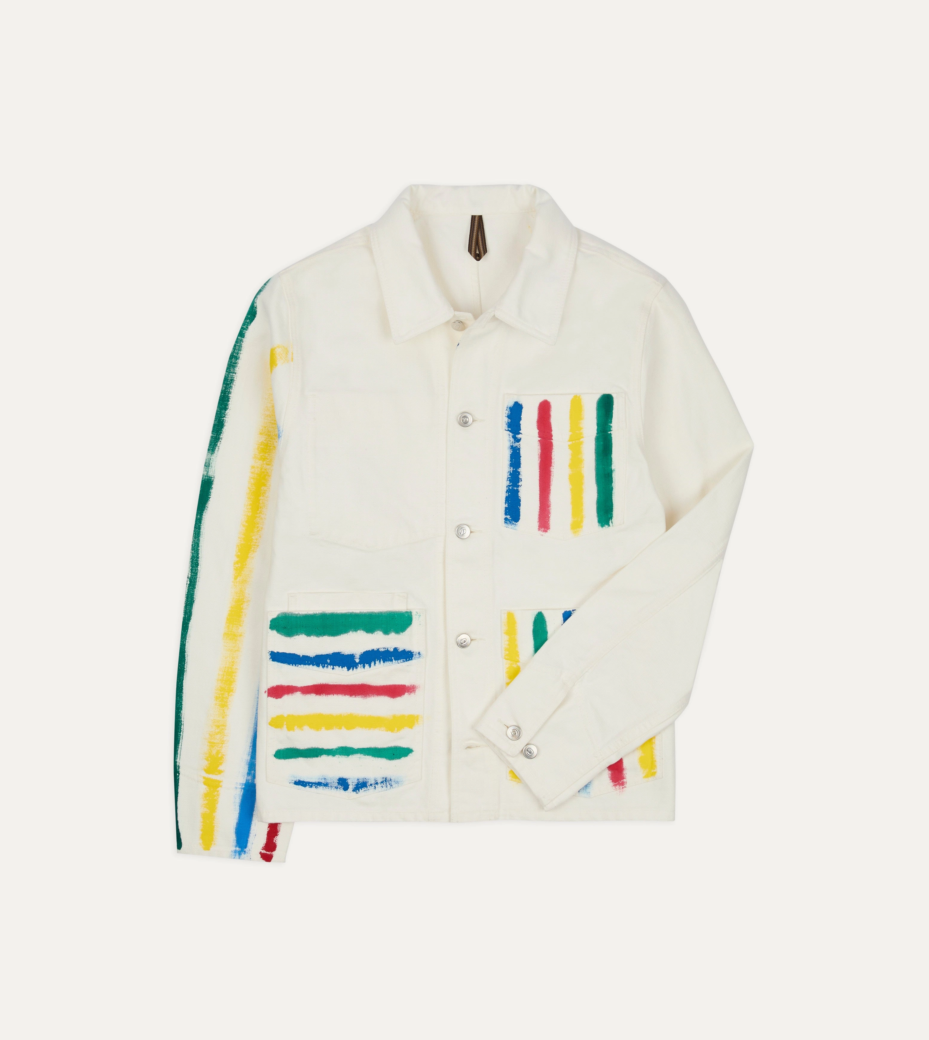 Michael McGregor for Drake??s Hand-Painted Work Jacket StretchMaterial Shock Absorbent Padding