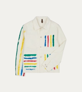 Michael McGregor for Drake??s Hand-Painted Work Jacket StretchMaterial Shock Absorbent Padding