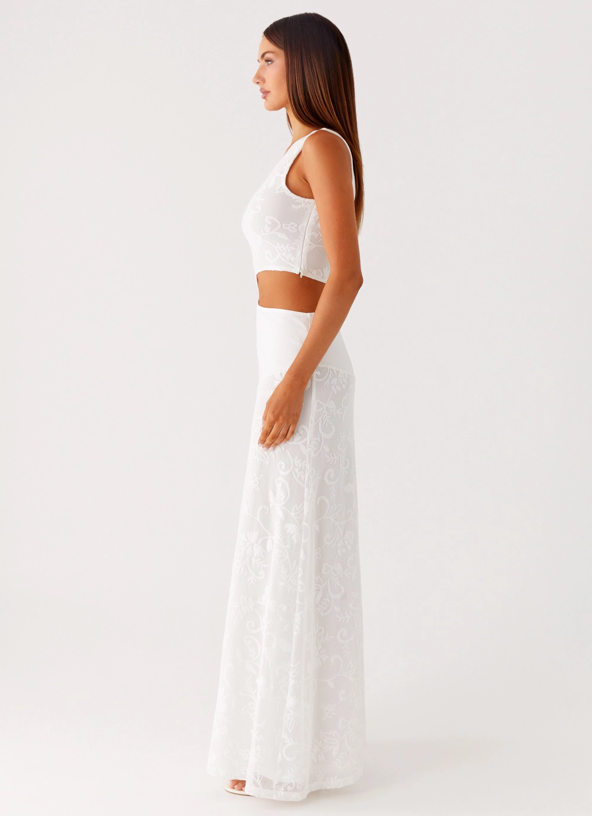 More Than Maybe Maxi Dress - White Airy Touch