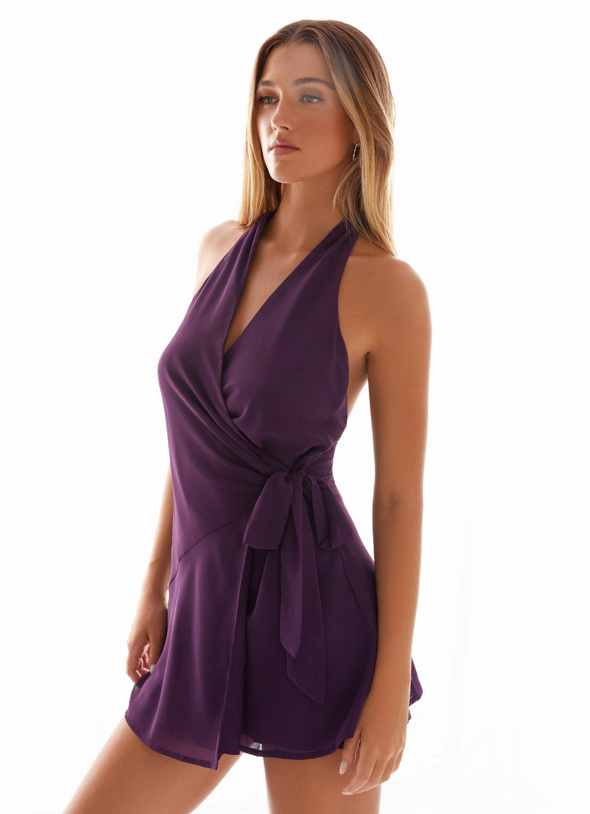 So Chic Mini Dress - Mulberry Olive Tone