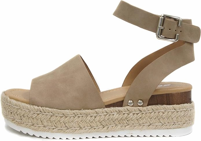 Date Soft Color Mix Soda Topic Espadrilles Flatform Wedge Casual Sandal